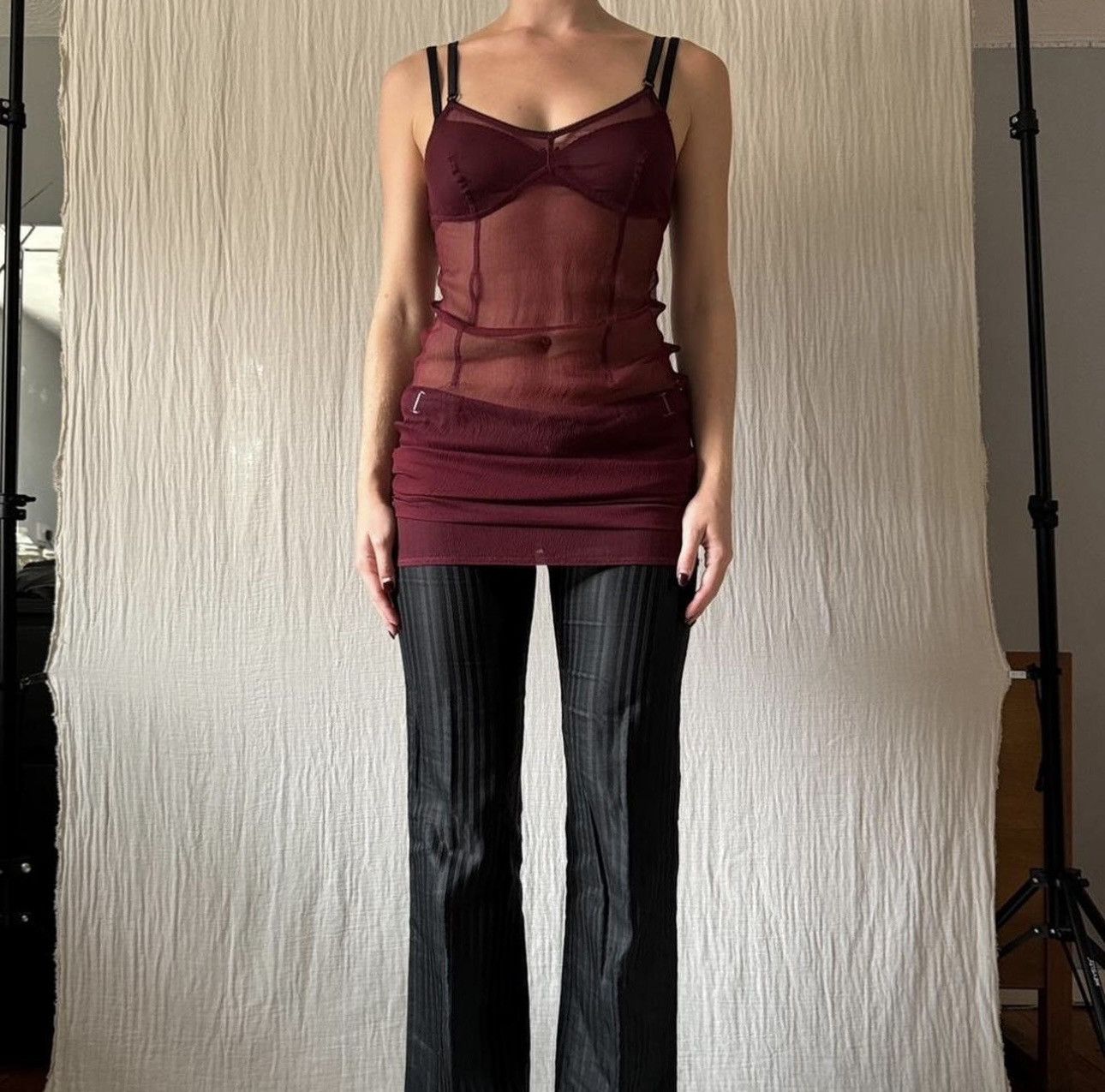 Dolce & Gabbana Dolce&Gabbana vintage silk bordeaux dress size S Size S / US 4 / IT 40 - 4 Thumbnail