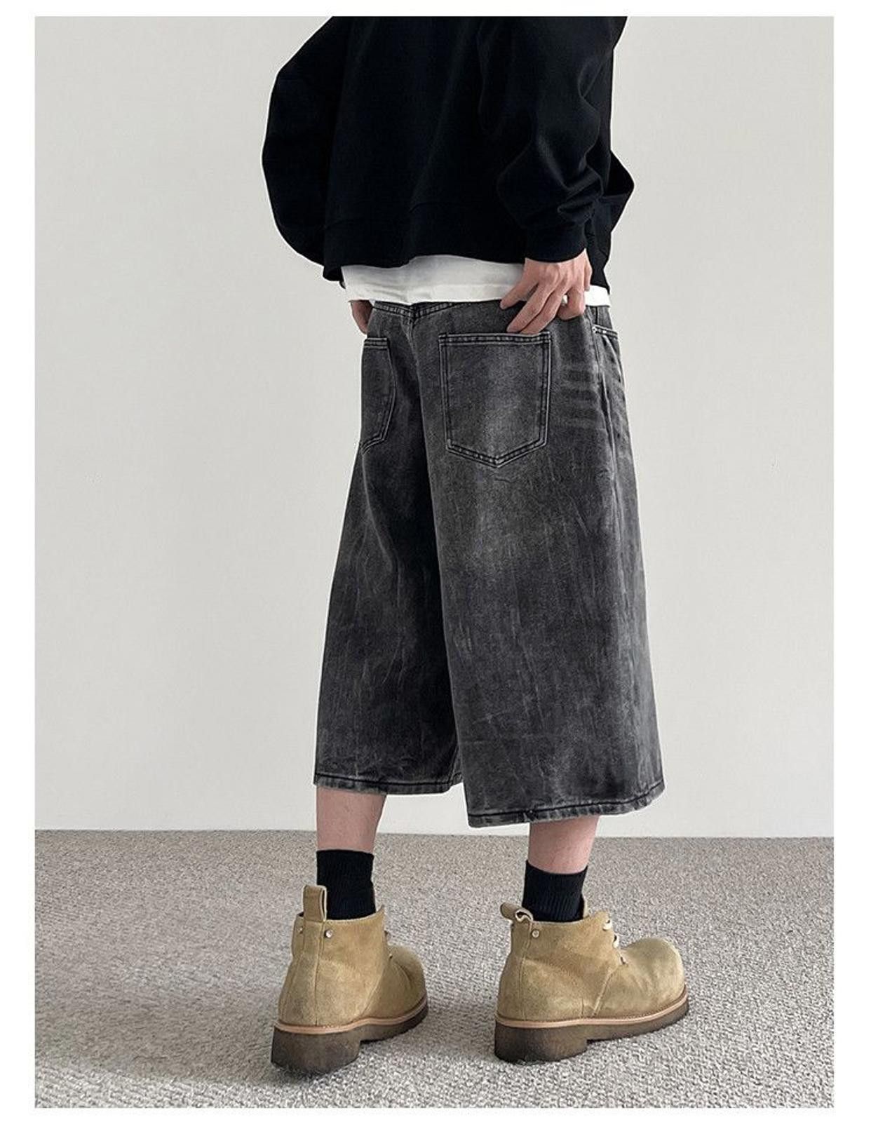 Other Washed Loose Wide Leg Shorts / Jorts Size US 33 - 3 Thumbnail