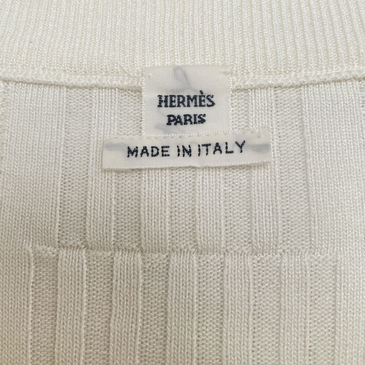 Hermes Hermes Pure White Silk Blend Cardigan K26WX Size M / US 6-8 / IT 42-44 - 5 Thumbnail