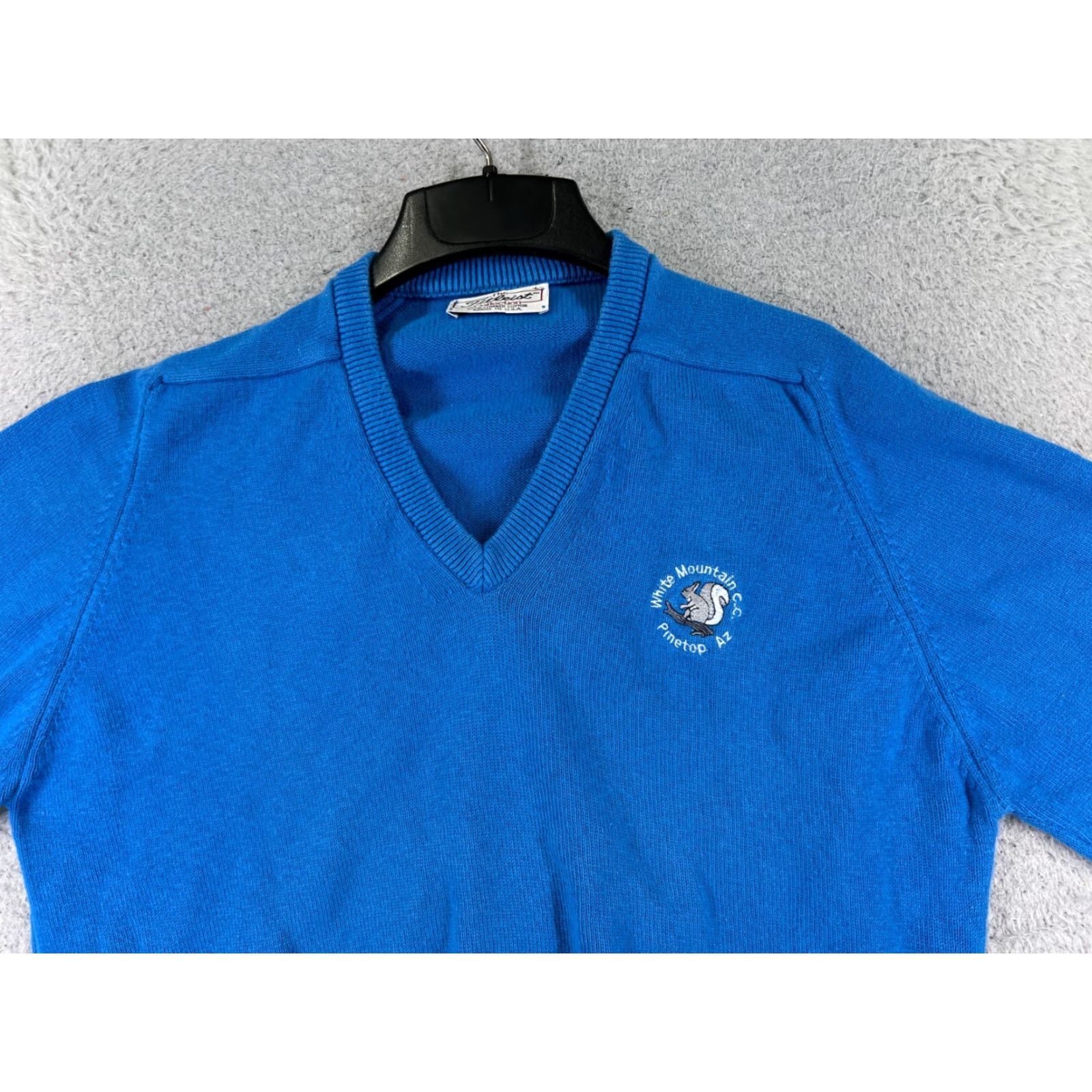 Titleist VINTAGE Titleist Hoodie Men Adult Large Blue V-Neck Cotton Knit Logo US Made Pinetop AZ Golf Shirt Size US M / EU 48-50 / 2 - 4 Thumbnail