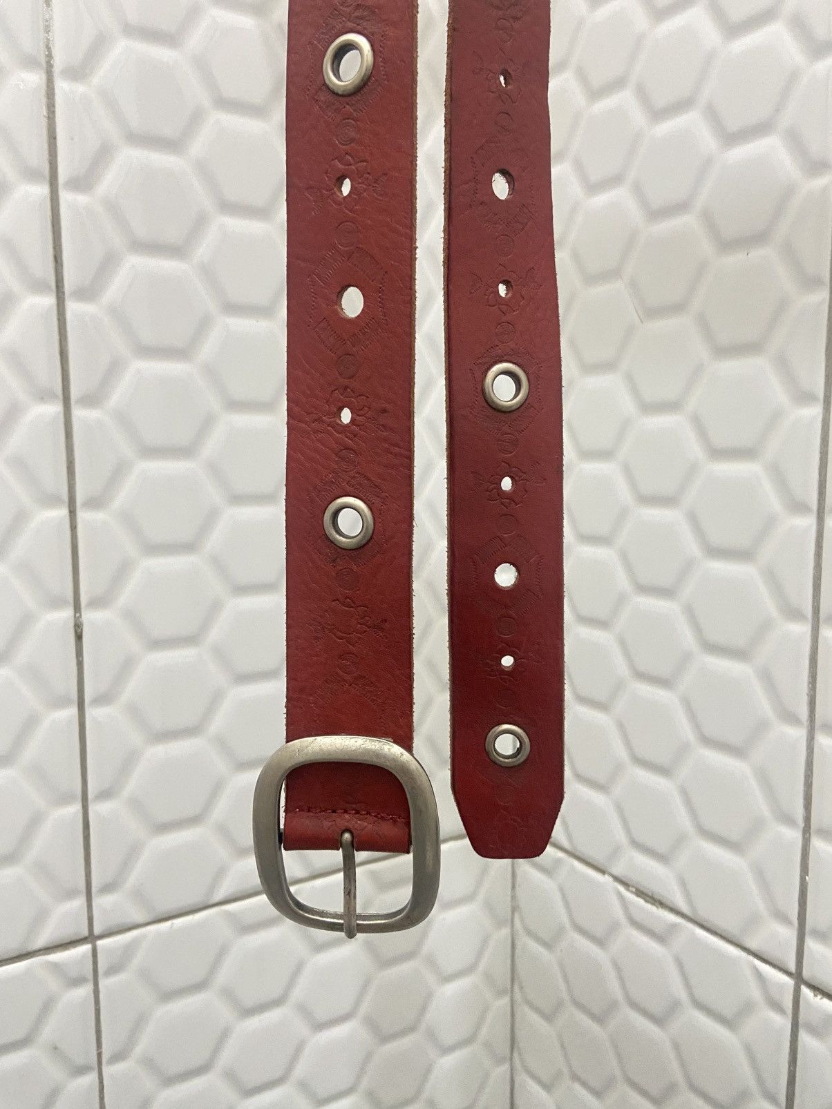 Issey Miyake *FINALDROP* Vintage Issey Miyake Leather Prong Belt Size ONE SIZE - 2 Thumbnail