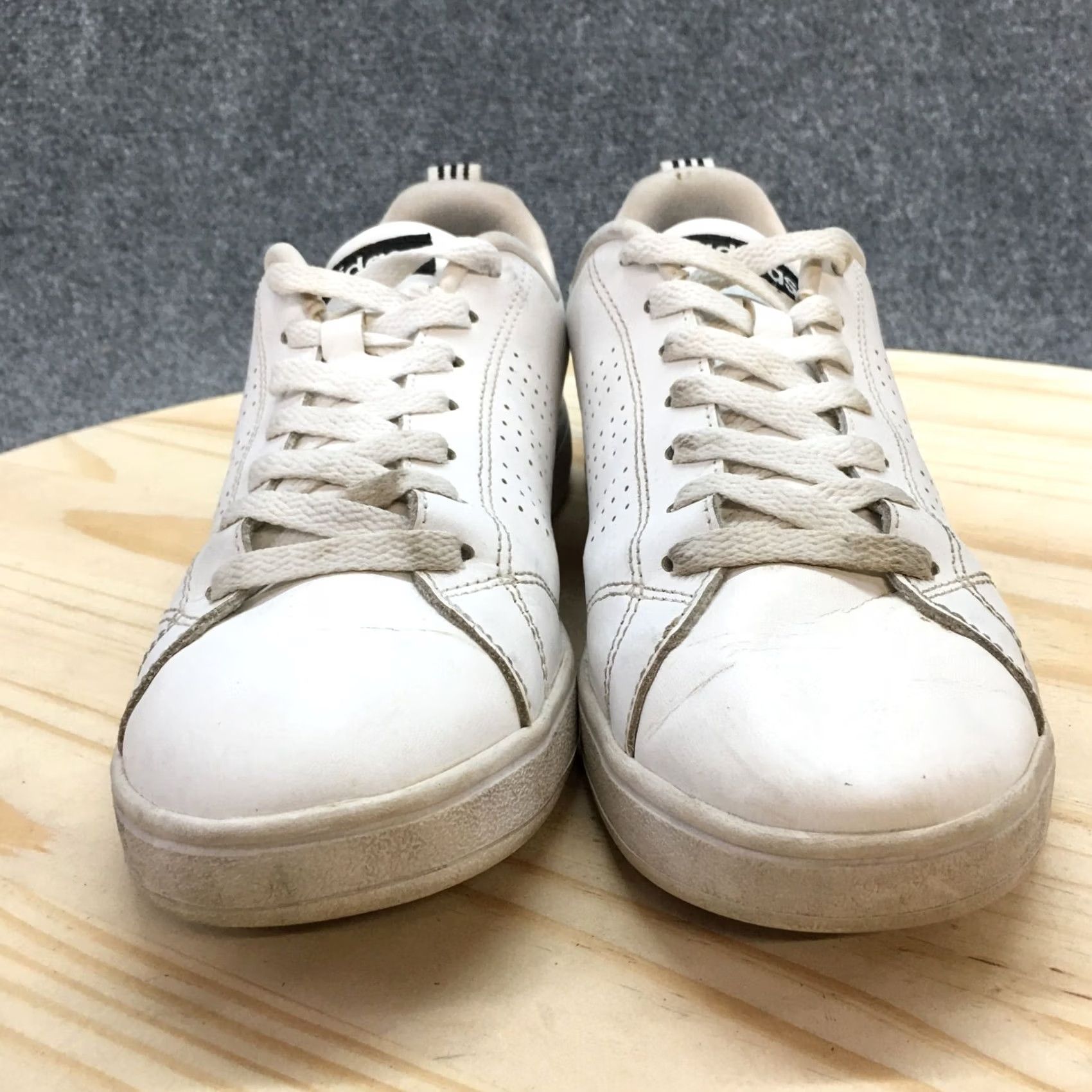 Adidas Adidas Sneaker Womens 8 White Neo Cloudfoam Advantage Lace Up Leather F99091 Size US 8 / IT 38 - 2 Thumbnail