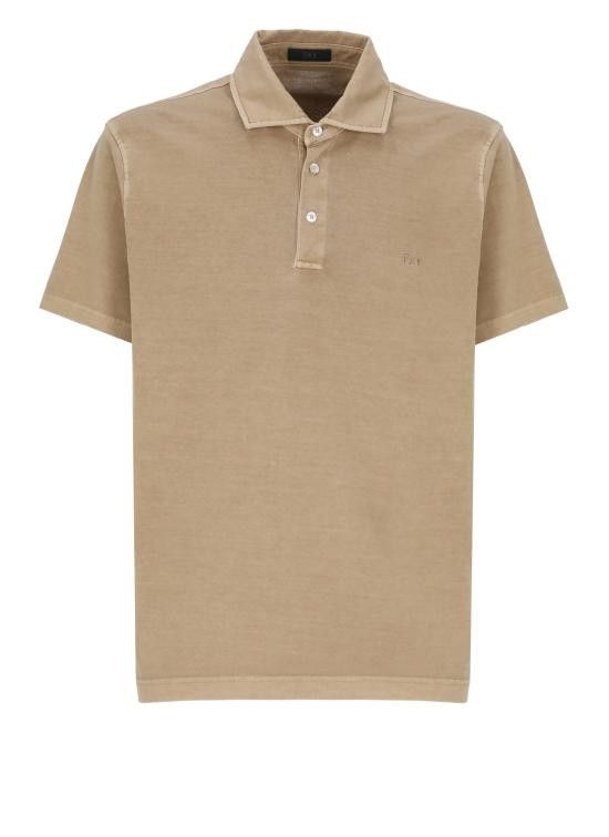Fay FAY Men Polo Shirts NPMB250143TUY1 C209 Brown Size US XXL / EU 58 / 5 - 1 Thumbnail