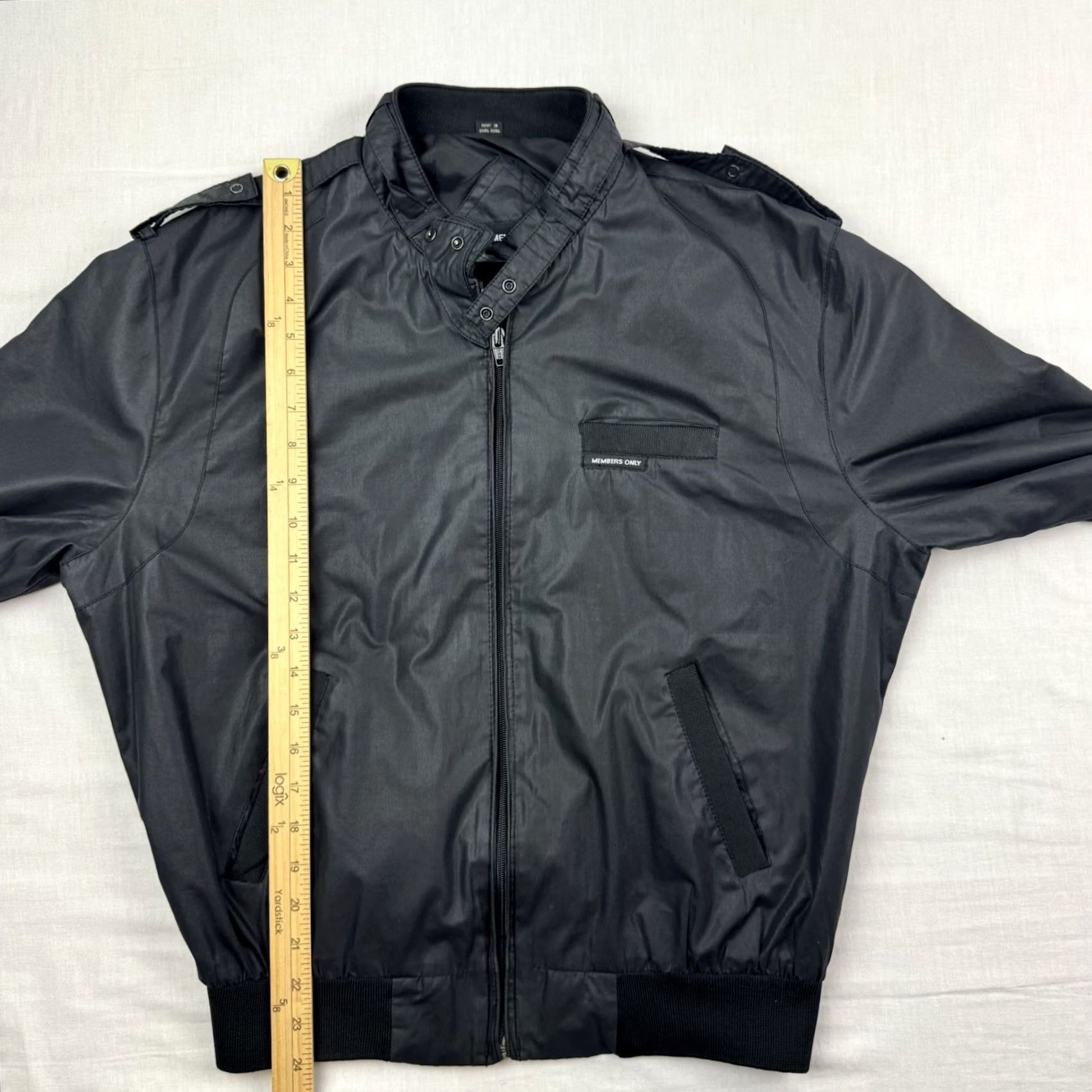 Members Only VINTAGE Members Only Windbreaker Jacket Adult M Black 80s 90s Classic Full Zip Mens Size US M / EU 48-50 / 2 - 7 Thumbnail