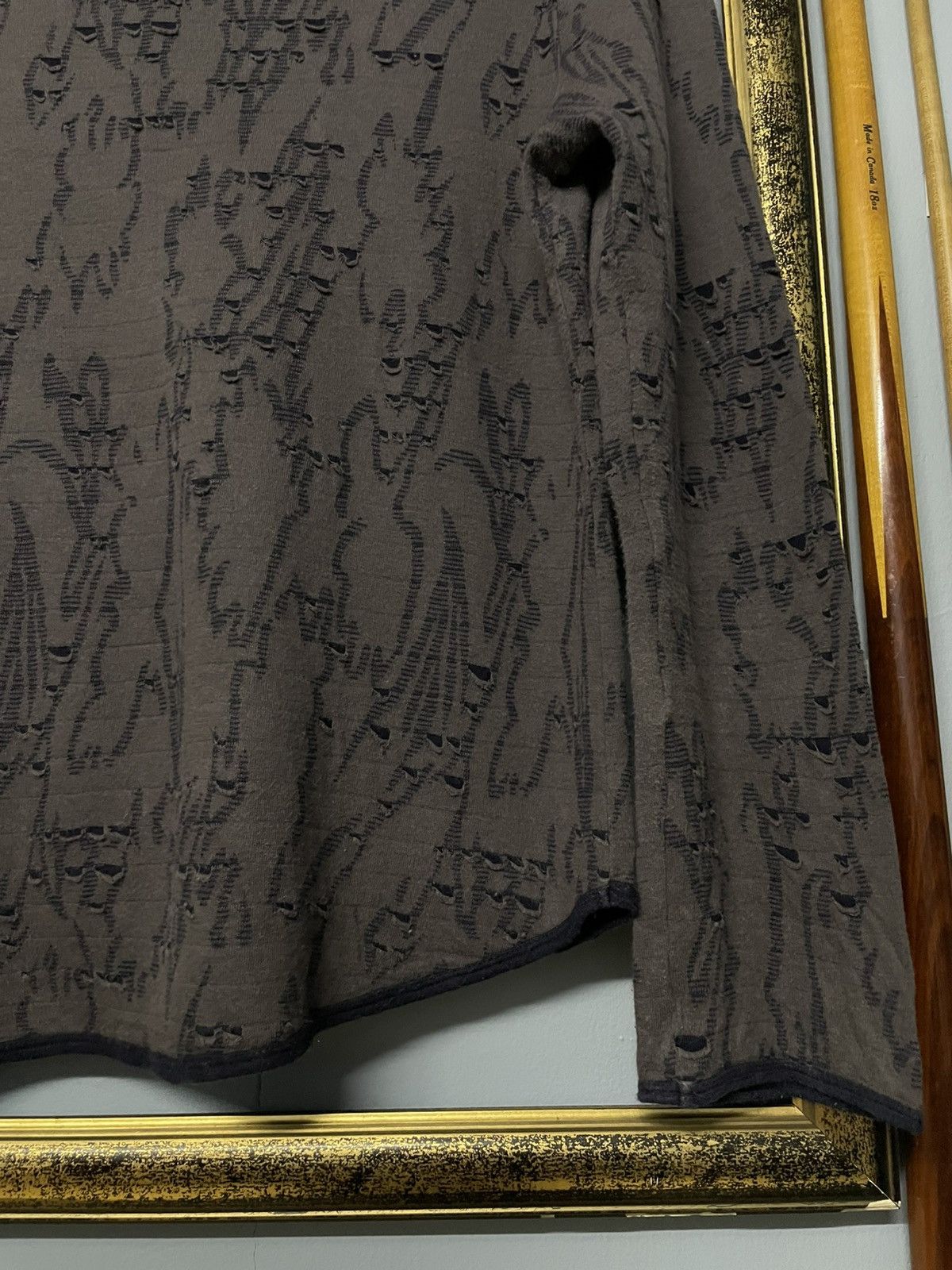 Japanese Brand Vintage 1990s Japan Gianni Lo Guidice Tribal Distressed Tee Size US M / EU 48-50 / 2 - 10 Thumbnail
