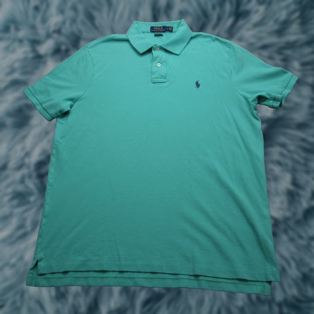 Polo Ralph Lauren Ralph Lauren Polo Shirt Mens L Blue Polo Shirt Classic Fit Polo Ralph Lauren Polo Golf Rugby Casual Short Sleeve Size US L / EU 52-54 / 3 - 1 Thumbnail