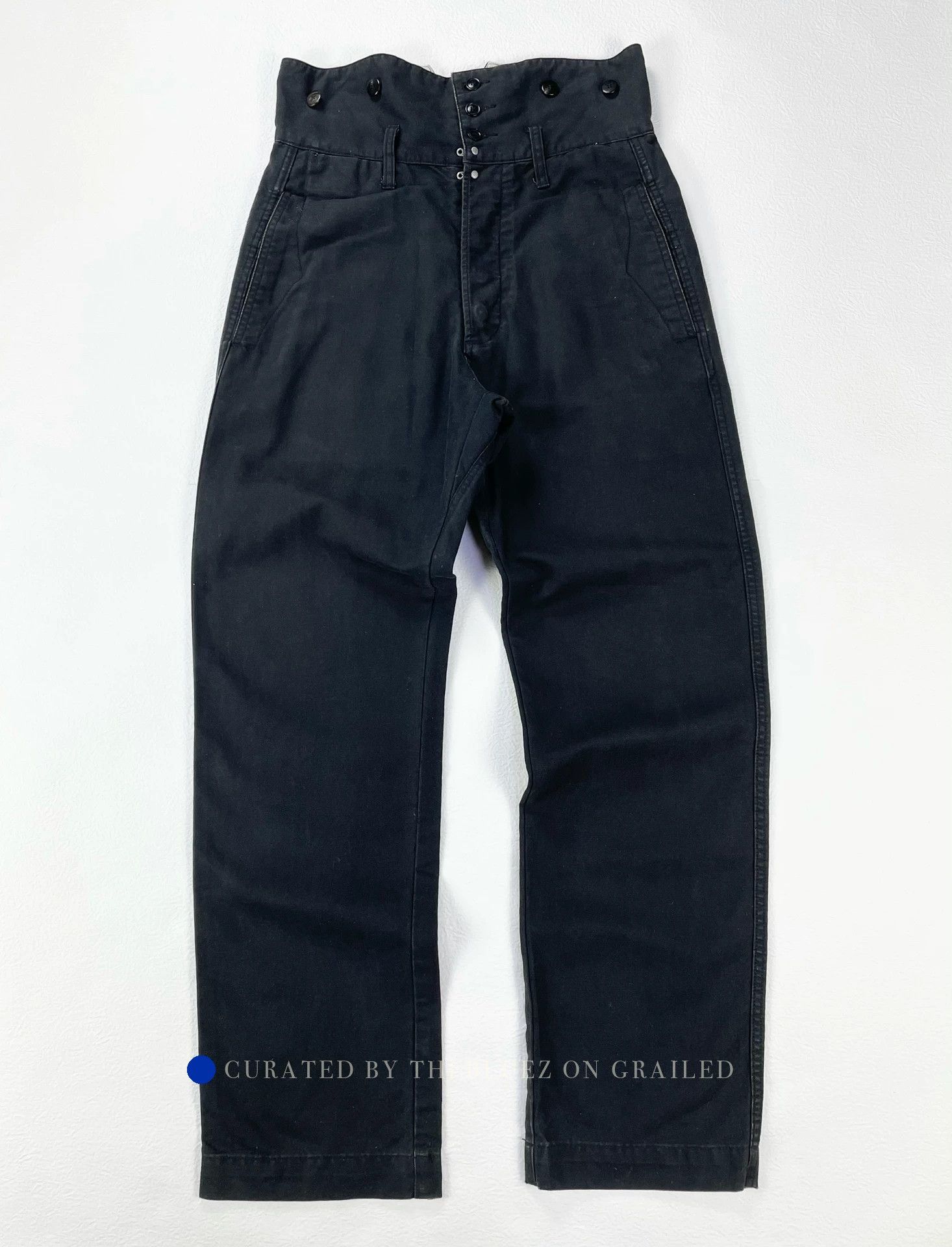 Visvim Vintage High-Waisted Black Canvas Pants Size US 30 / EU 46 - 1 Thumbnail