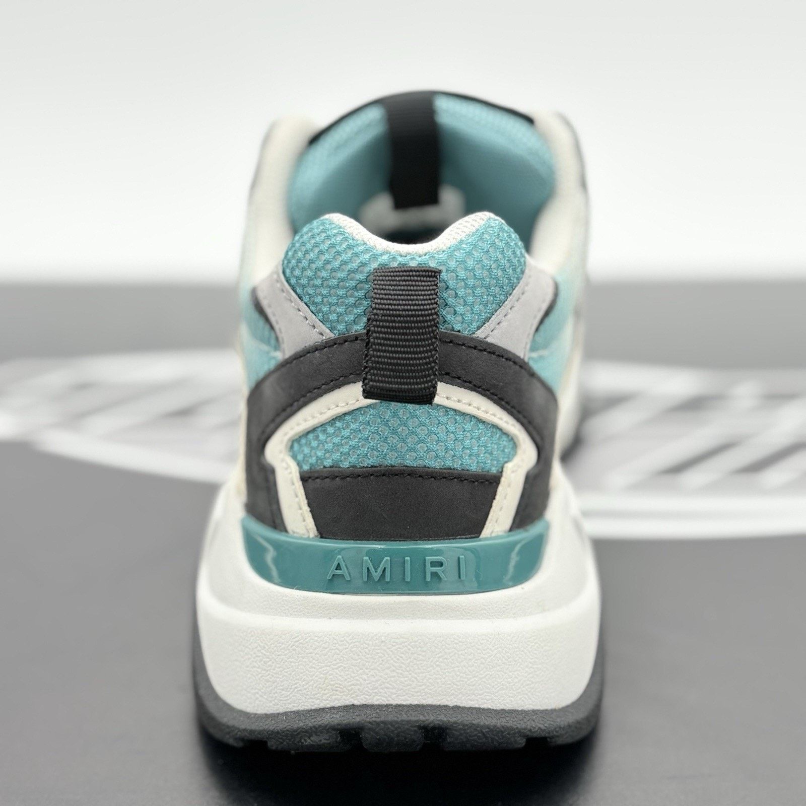 Amiri Amiri Bone Runner ' White Black Blue Grass ' | SUPER CLEAN! Size US 11 / EU 44 - 9 Thumbnail