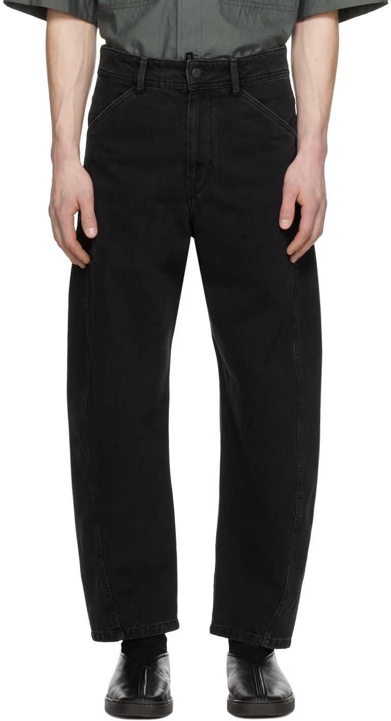 Lemaire Soft Bleached Black Twisted Jeans Size US 36 / EU 52 - 2 Thumbnail