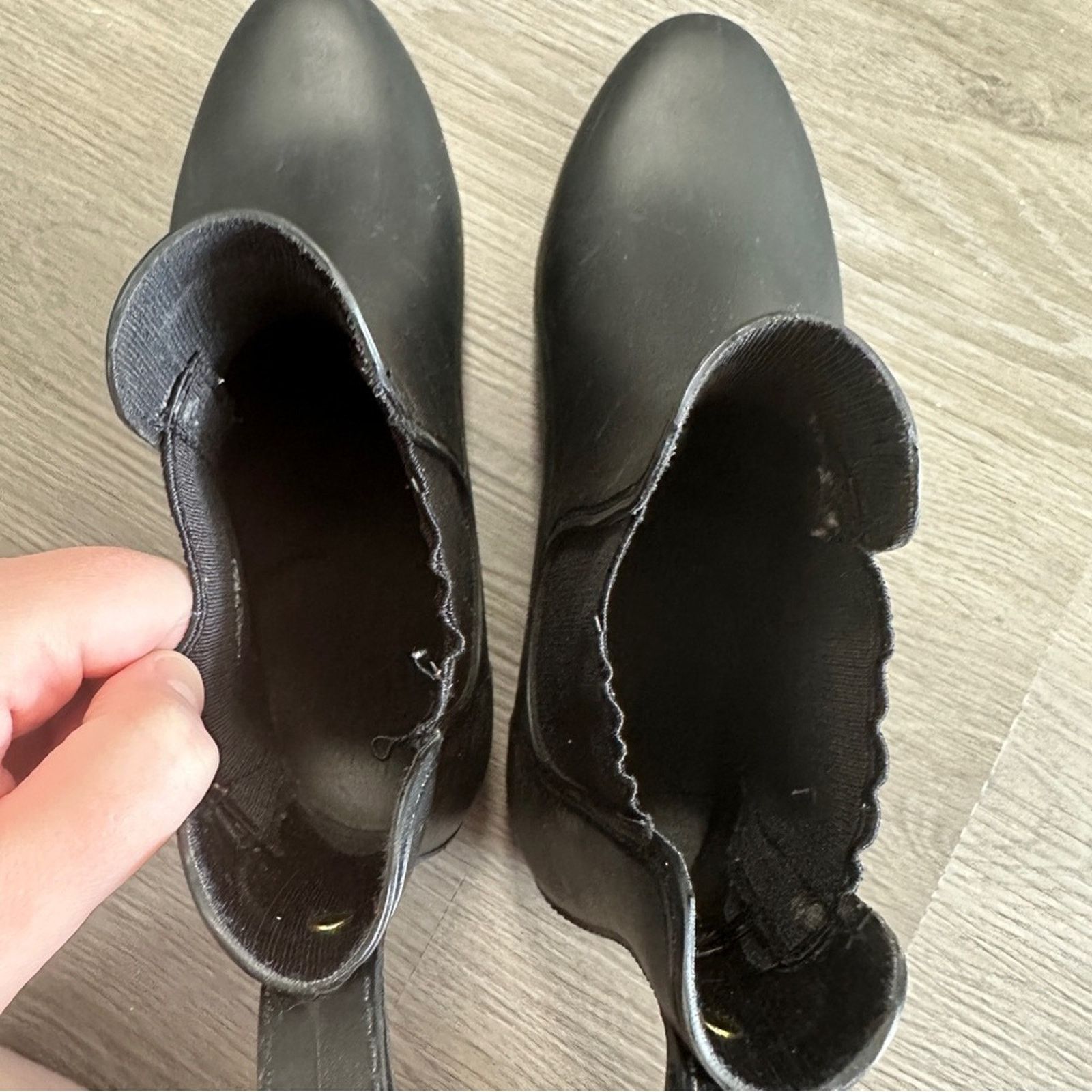 Sam Edelman Sam Edelman Tinsley Black Pull On Ankle Rain Booties Size 8 Size US 8 / IT 38 - 7 Thumbnail