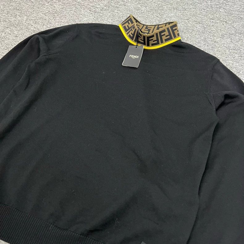 Fendi Fendi Logo Knit Sweater with Tag Size US L / EU 52-54 / 3 - 3 Thumbnail