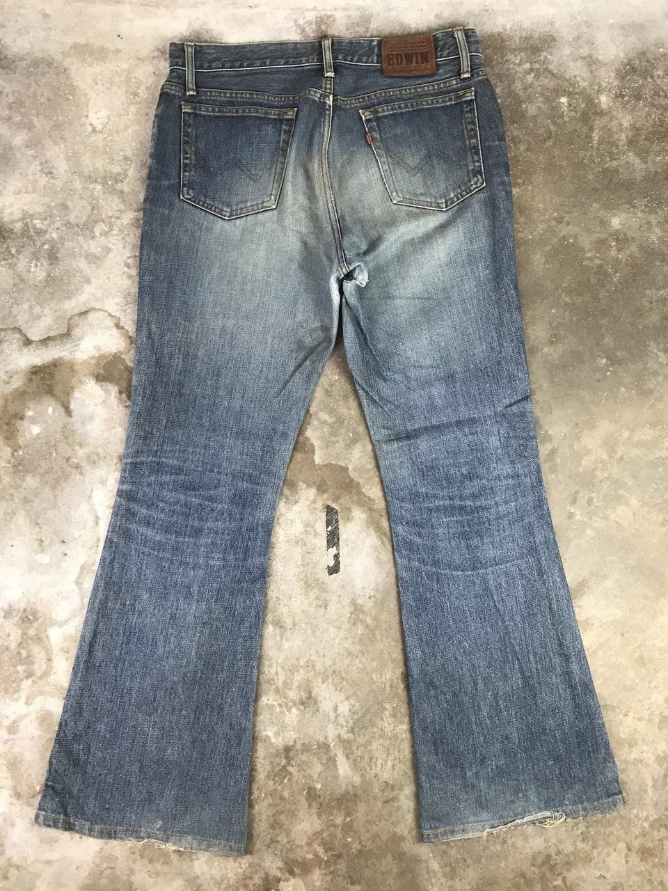 Edwin Vintage Edwin Flared Denim Rare Design Size US 34 / EU 50 - 2 Thumbnail
