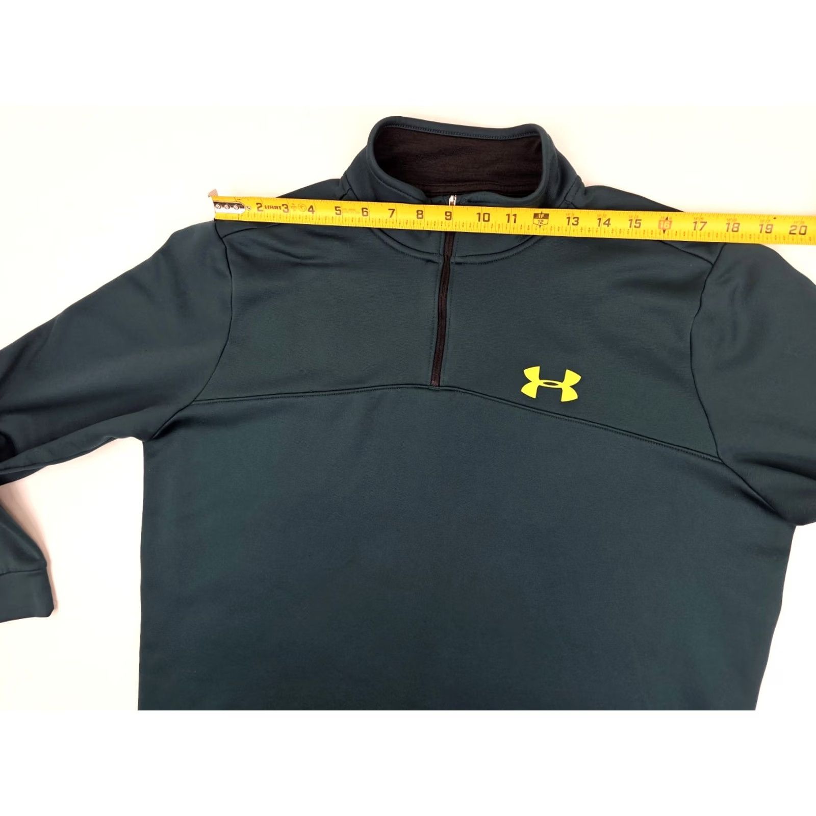Under Armour Under Armour ColdGear 1/4 Zip Pullover Fleece Sweater Men L Green Size US L / EU 52-54 / 3 - 6 Thumbnail