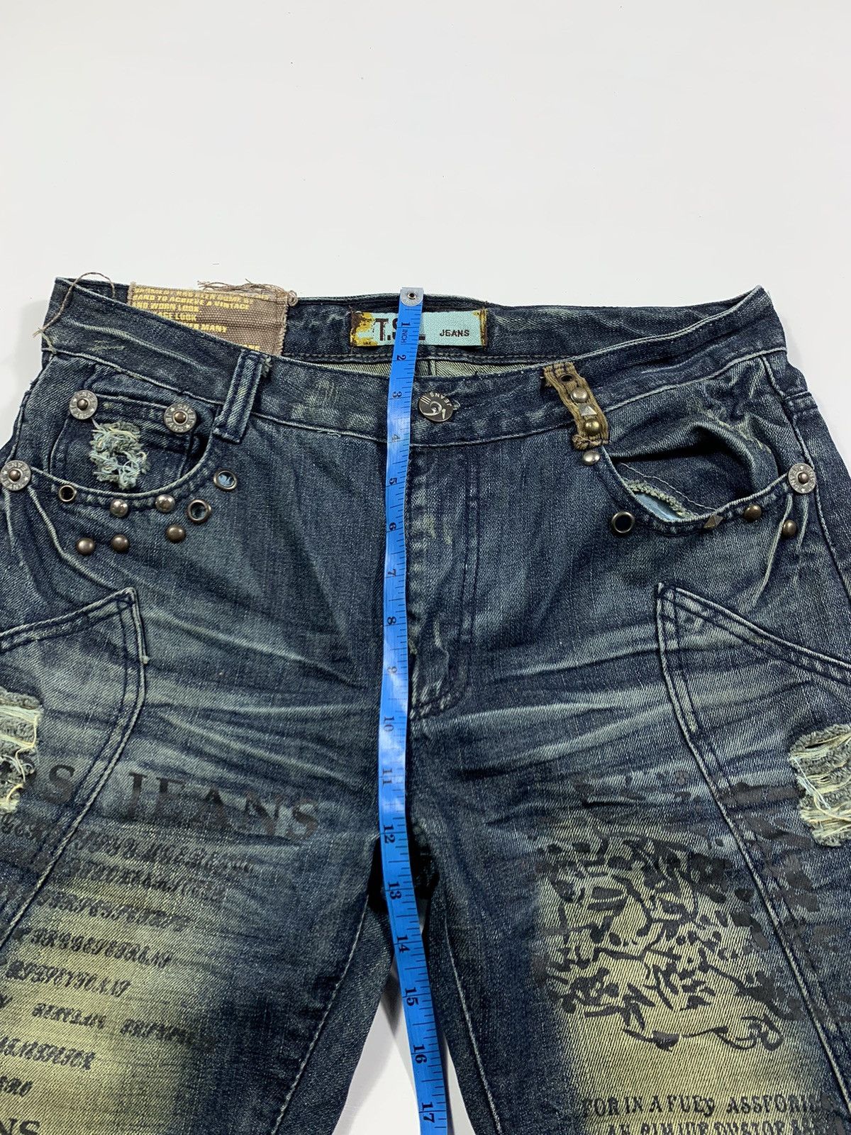 Isamu Katayama Backlash Sick Gothic Punk Denim Tsl Jeans Size US 32 / EU 48 - 10 Thumbnail