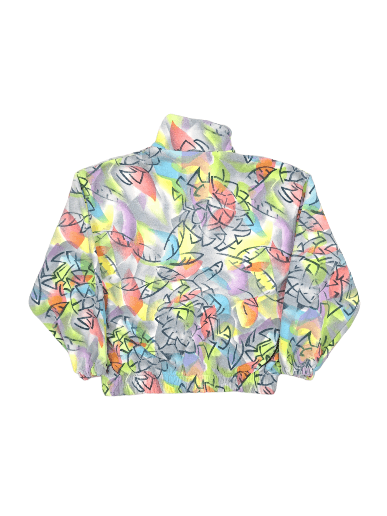 Other 💎 80's Retro Multicolor Crazy Fleece Half Zip Jacket Size US M / EU 48-50 / 2 - 2 Thumbnail