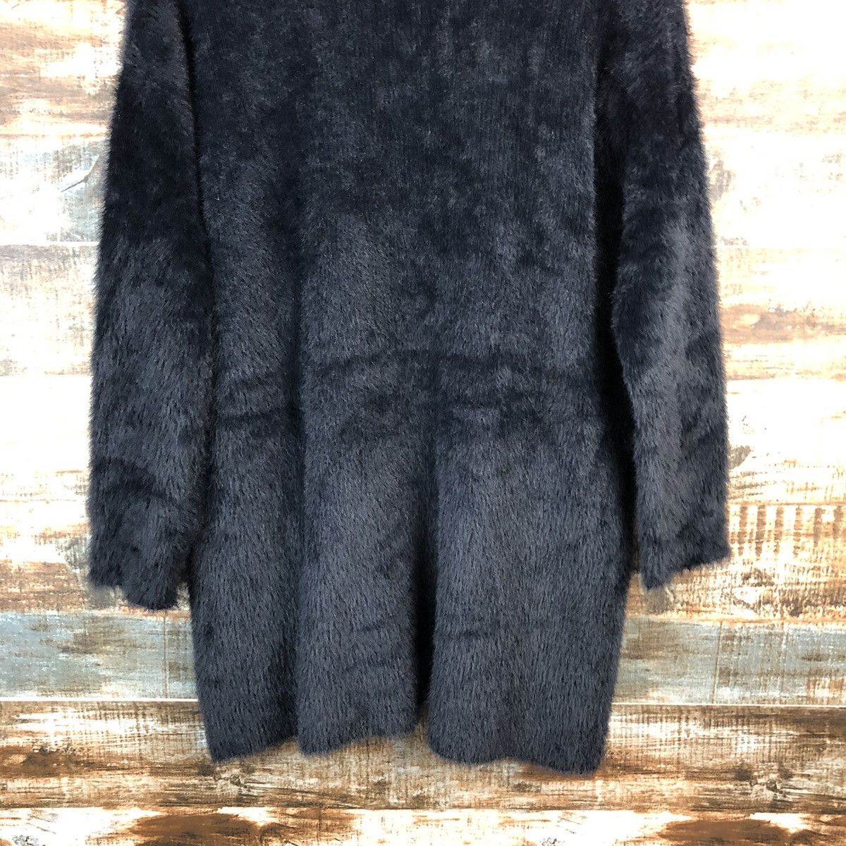 GU GU japan Black Mohair long Cardigan Knitwear #A2196 Size S / US 4 / IT 40 - 13 Thumbnail