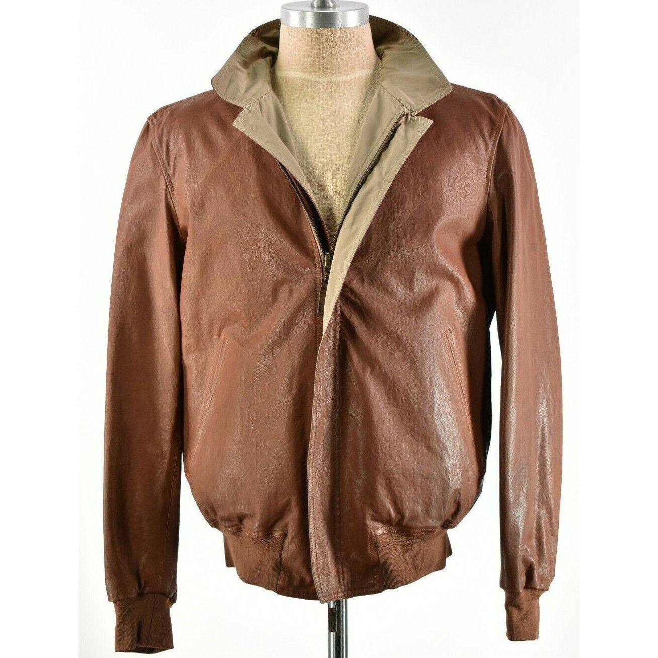 Luciano Barbera Luciano Barbera Jacket Size XL US In Brown Leather Size US XL / EU 56 / 4 - 1 Thumbnail