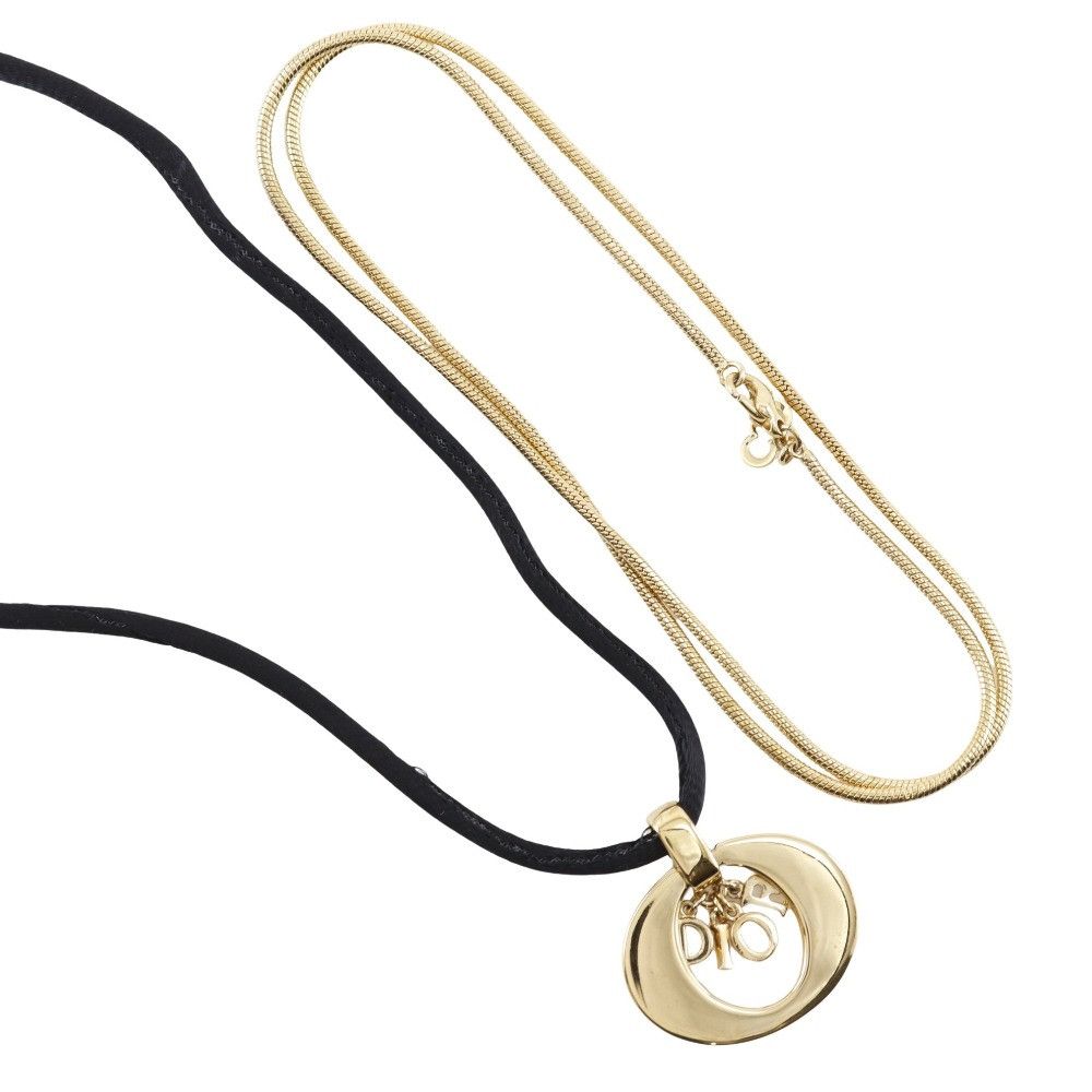 Dior Dior Dior Logo Necklace Metal Necklace DUTY FREE for USA Size ONE SIZE - 1 Thumbnail