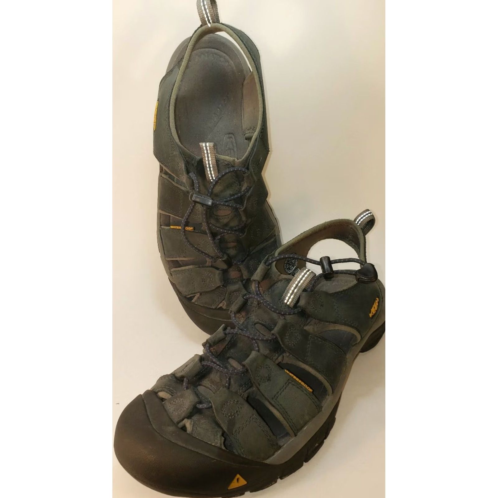 KEEN KEEN Newport Leather Sandal Mens 11.5M 45EU Dark Gray/Blue Waterproof Sport Sandals Size ONE SIZE - 5 Thumbnail
