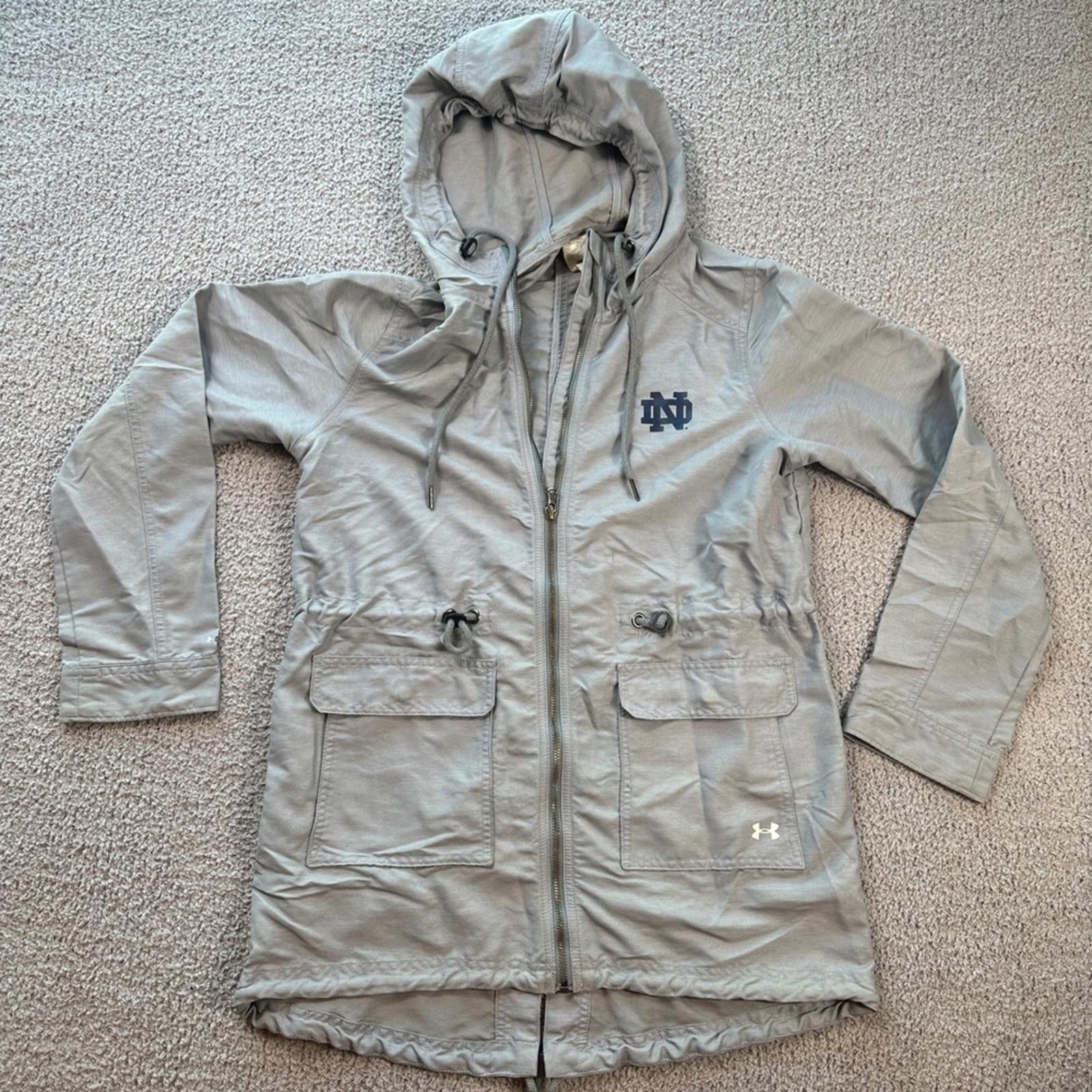 Under Armour Under Armour Notre Dame Fighting Irish Womens Anorak Jacket Size M / US 6-8 / IT 42-44 - 1 Thumbnail