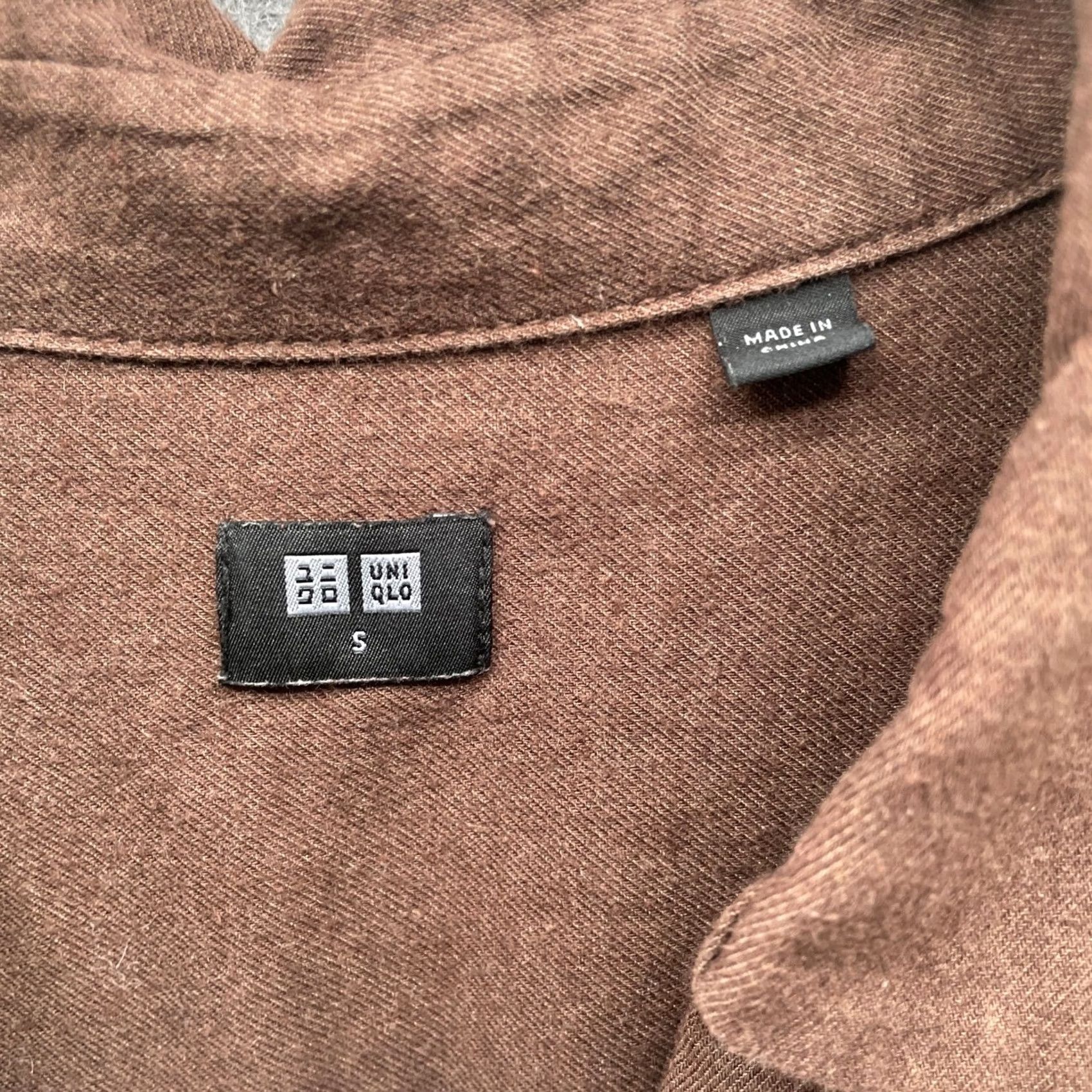 Uniqlo VINTAGE Uniqlo Shirt Brown Long Sleeve Flannel Cotton Blend Button-Up Womens S Size S / US 4 / IT 40 - 5 Thumbnail