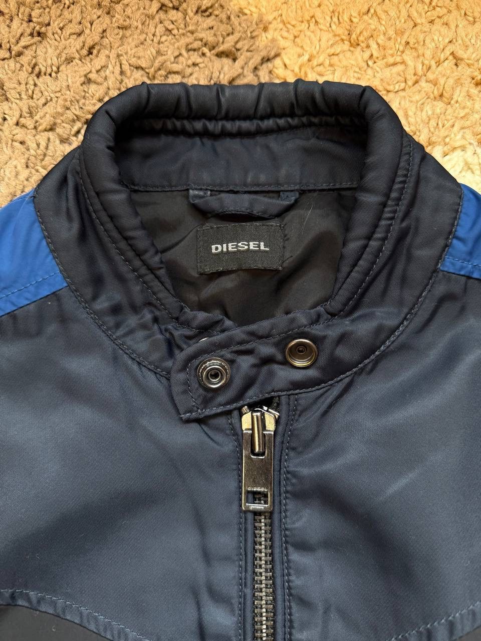 Diesel Diesel Flying Cougar Jacket Light Dark Blue Nylon Bomber Size US S / EU 44-46 / 1 - 5 Thumbnail