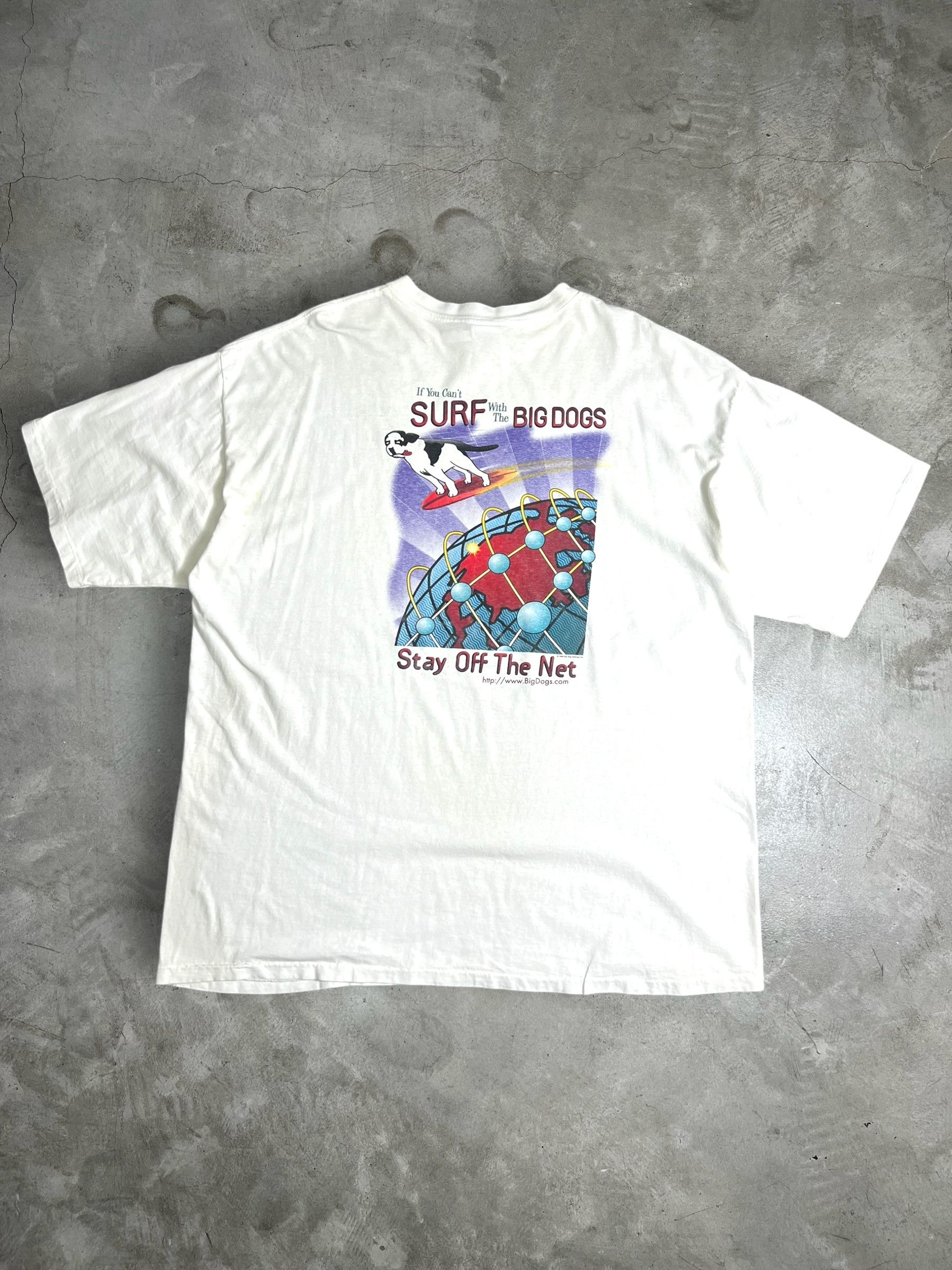 Big Dogs Vintage 90s Big Dogs Graphic Tee (3XL) GTME602 Size US XXL / EU 58 / 5 - 1 Thumbnail