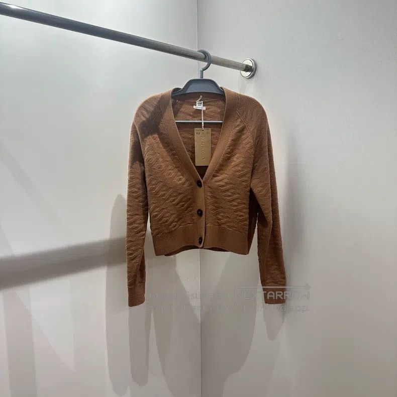 Hermes Hermes Brown V-Neck Knit Sweater Size XS / US 0-2 / IT 36-38 - 1 Thumbnail