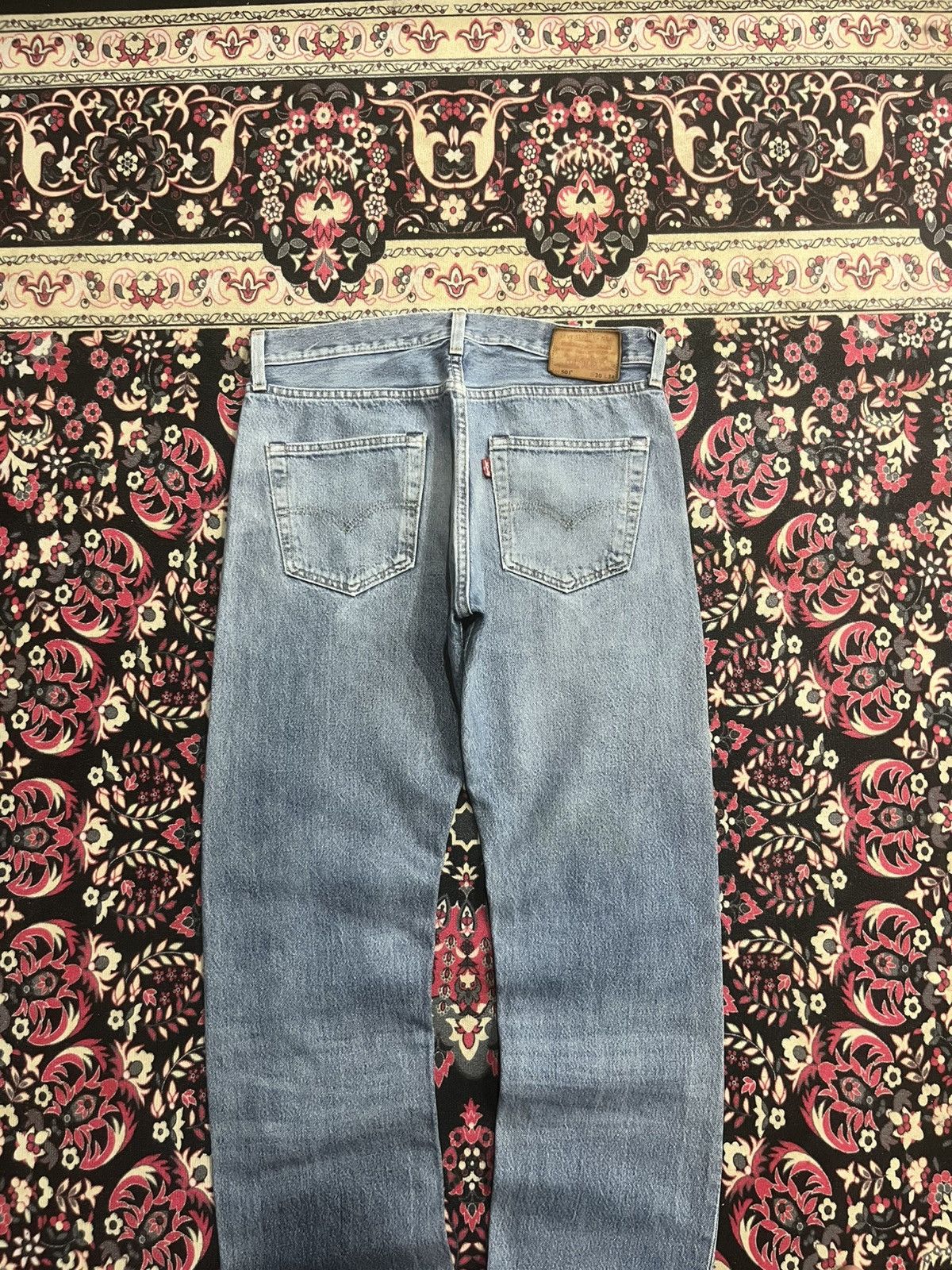 Levi's Levi’s 501 Big E Red Tab USA Flag Label Non Selvedge Jeans Size US 30 / EU 46 - 8 Thumbnail