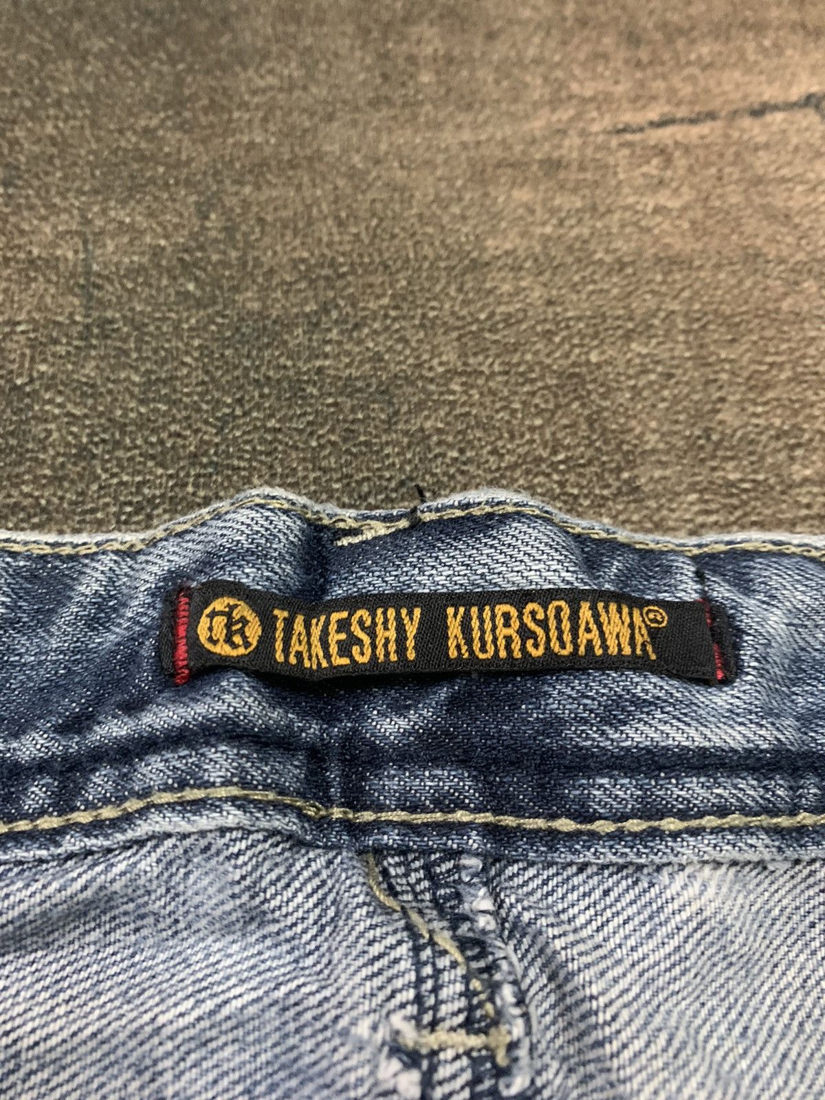 Japanese Brand DISTRESSED PUNK SLIM JEANS LOT OF BUTTON BY TAKESHY KUROSAWA Size US 31 - 7 Thumbnail