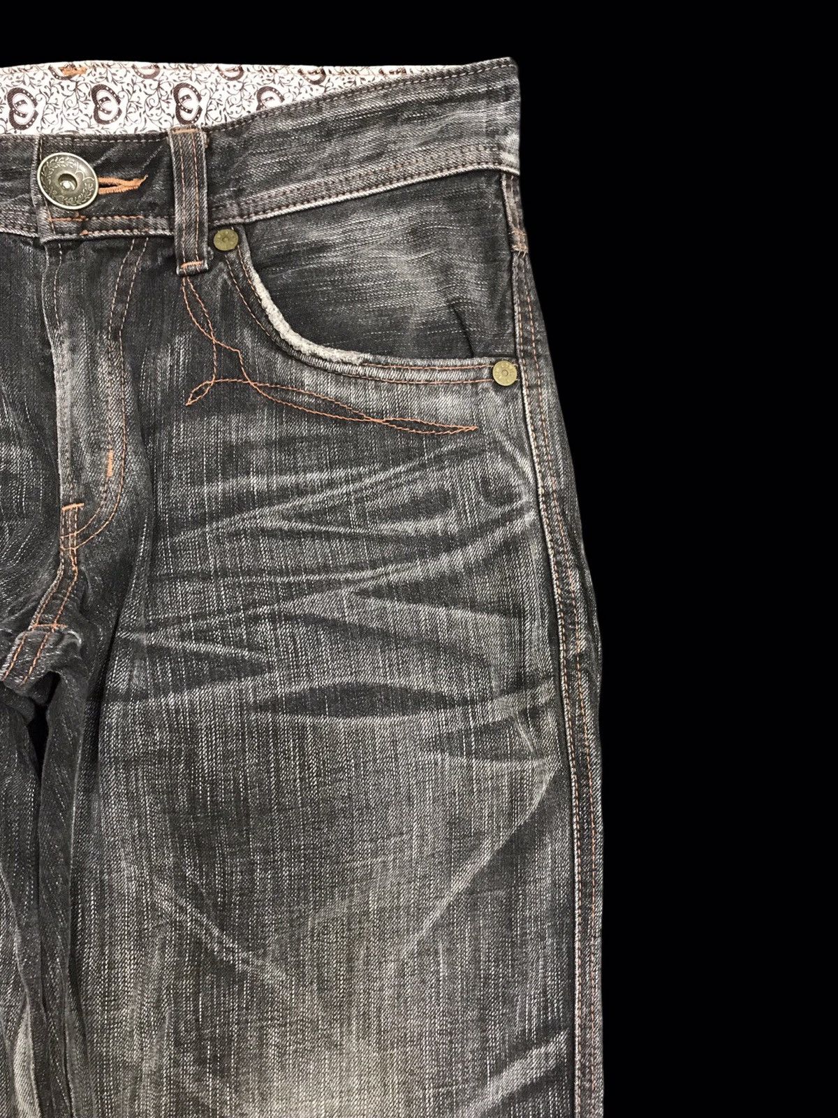 Edwin 💥ARCHIVAL💥EDWIN 503 BLUE TRIP RAW FADE BLACK DENIM F351 Size US 31 - 3 Thumbnail