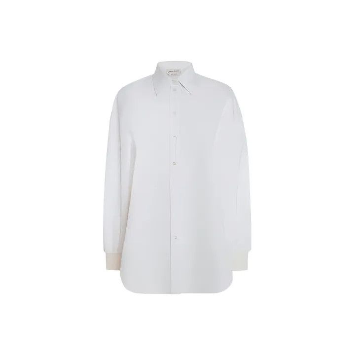 Alexander McQueen Alexander McQueen White Oversized Long Sleeve Shirt 0079 Size M / US 6-8 / IT 42-44 - 1 Thumbnail