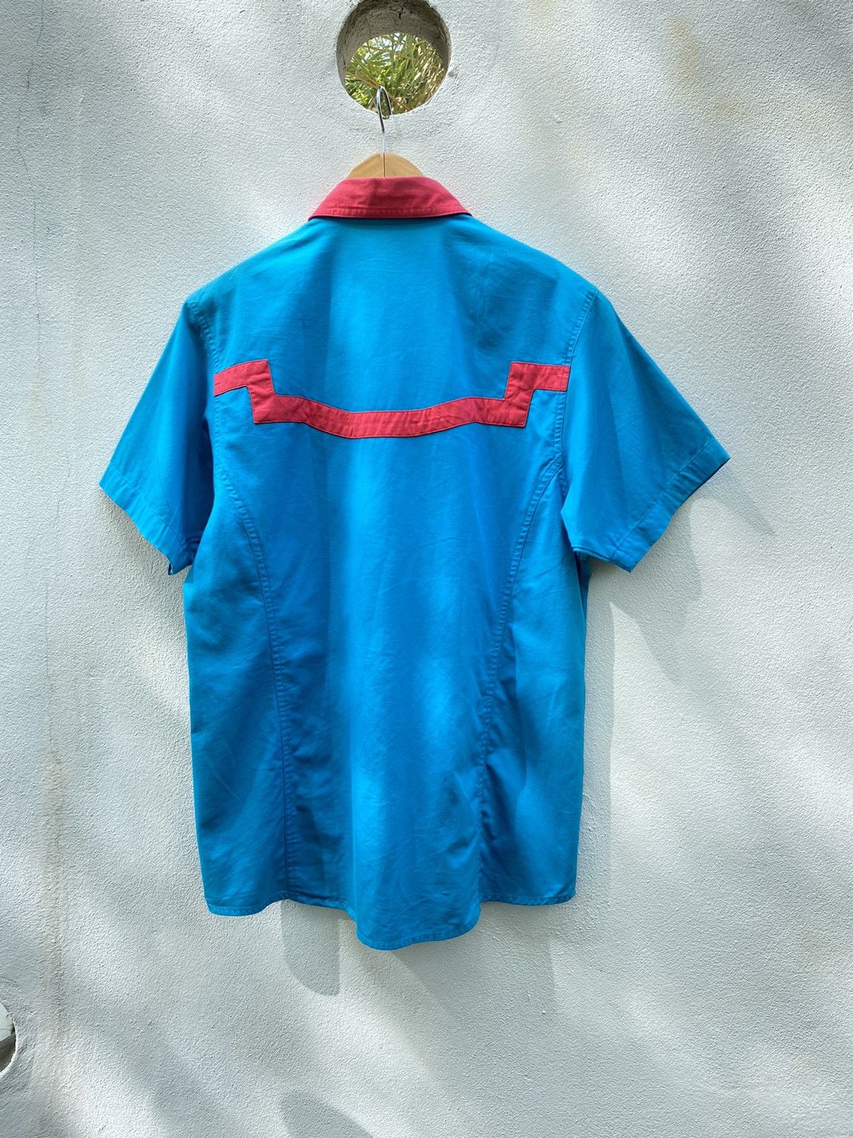 Wrangler Wrangler Silver Lake Red Geometric Patch Shirt Size US M / EU 48-50 / 2 - 2 Thumbnail