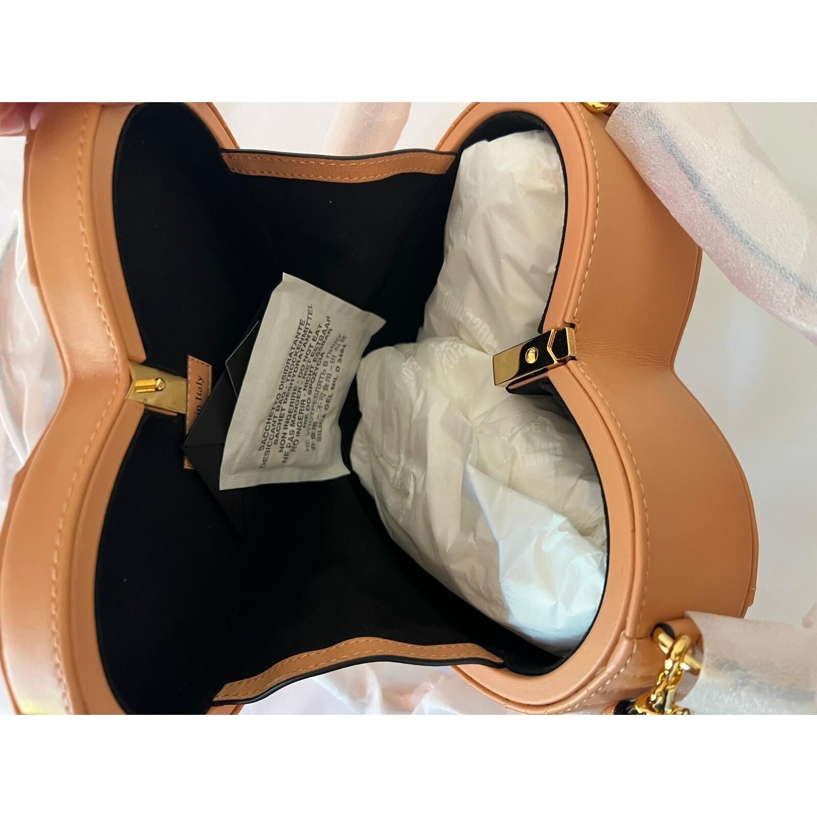 Moschino SS22 MOSCHINO Couture Jeremy Scott Peach Heart Leather Bag Size ONE SIZE - 12 Thumbnail