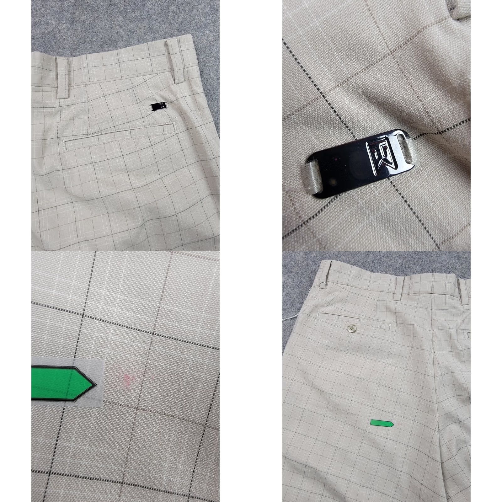 Nike Tiger Woods Collection Pants Nike Mens 36x32 Beige Plaid Golf Sports NWT Size US 36 / EU 52 - 9 Thumbnail