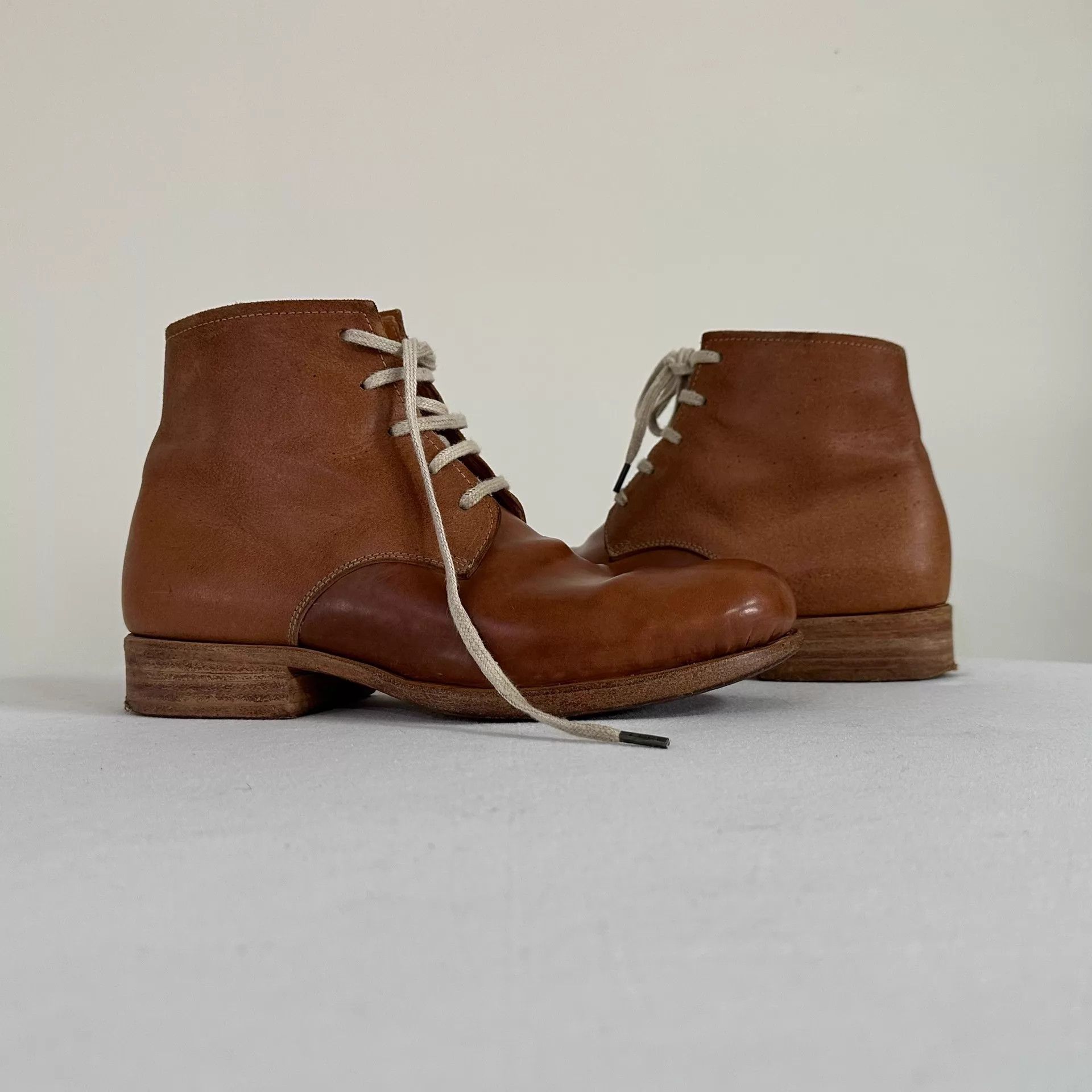 Dimissianos & Miller DIMISSIANOS & MILLER Two-Tone Buffalo Leather Ankle Boots Size US 8 / EU 41 - 2 Thumbnail