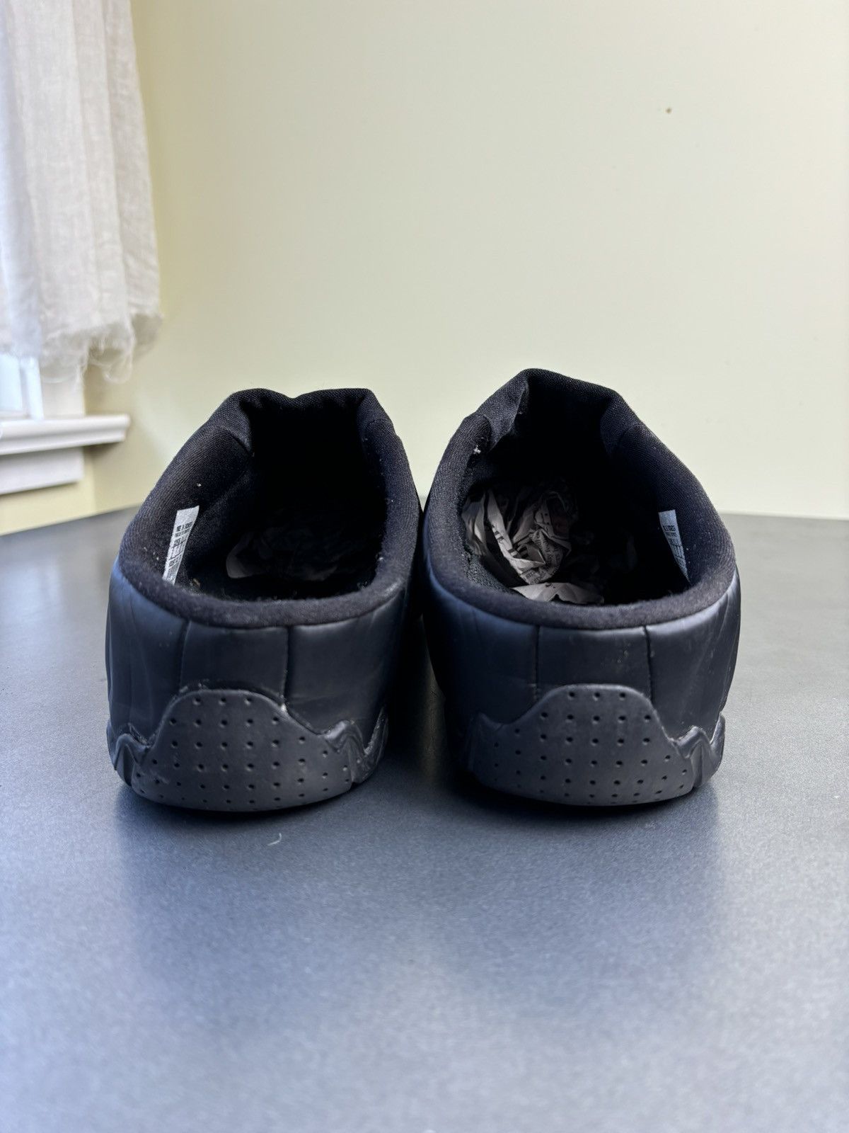 Nike × Vintage OG 2001 Nike Clogposite Mules All Black Vintage Posite Shoes Size US 12 / EU 45 - 8 Thumbnail