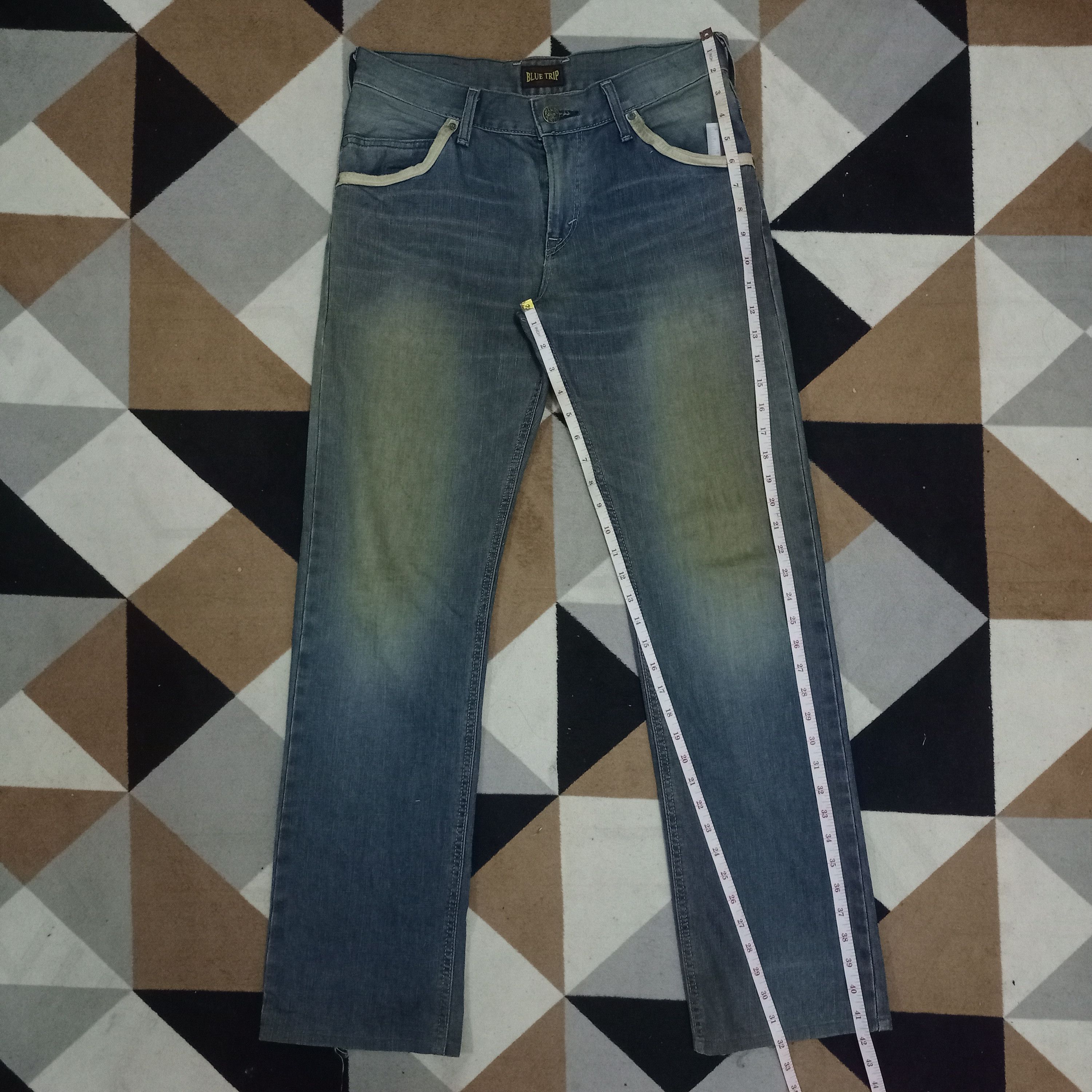 Edwin Vintage Japanese Edwin Blue Trip Mud Wash Loose Jeans Size US 30 / EU 46 - 10 Thumbnail