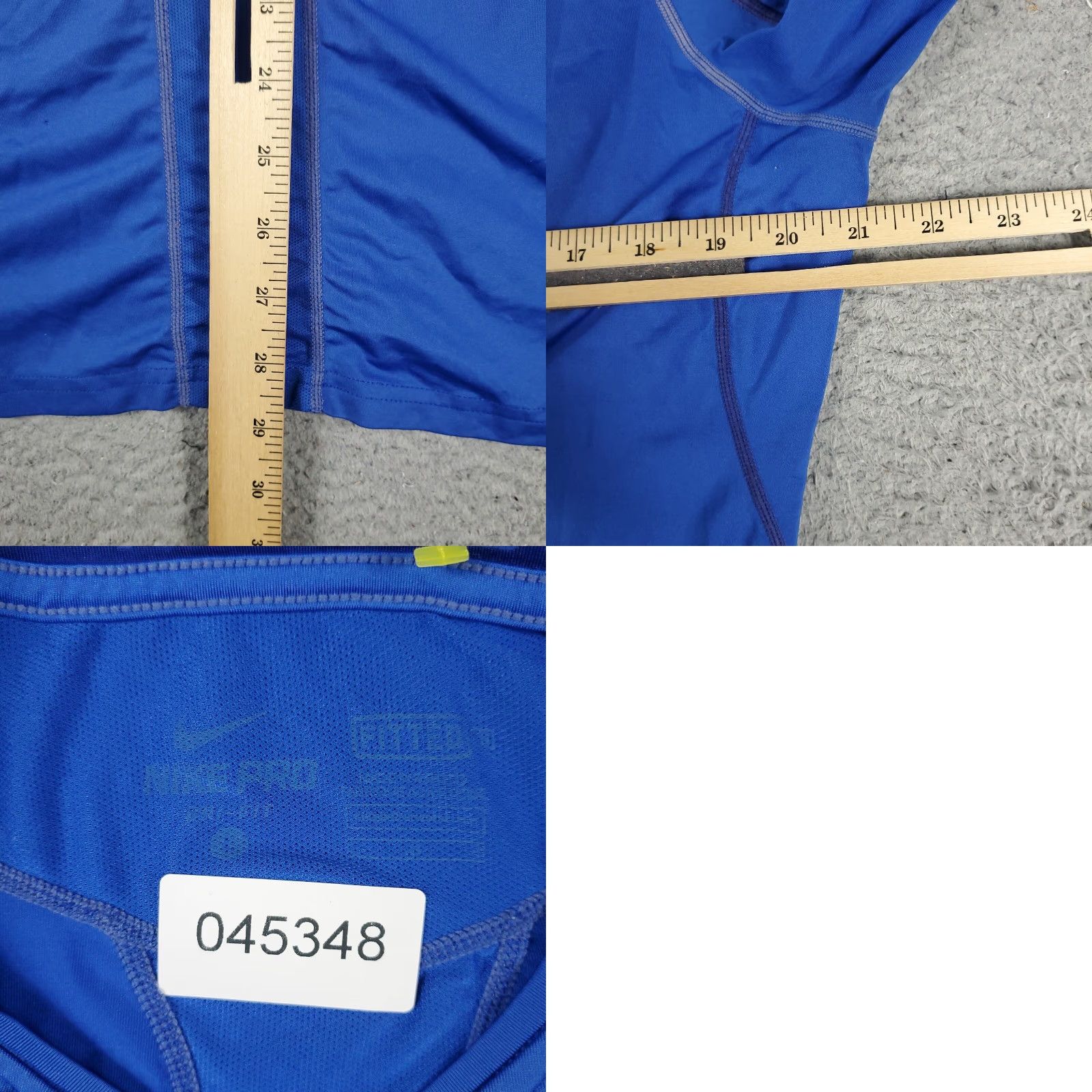 Nike Nike T Shirt Mens XL Blue Pro Swoosh Active Gym Long Sleeve Size US XL / EU 56 / 4 - 8 Thumbnail