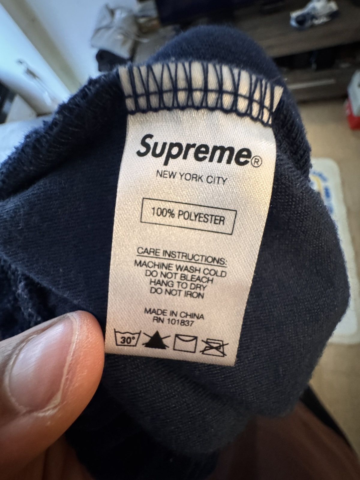 Supreme Supreme Croc Velour Two Piece Set Navy Size US M / EU 48-50 / 2 - 11 Thumbnail