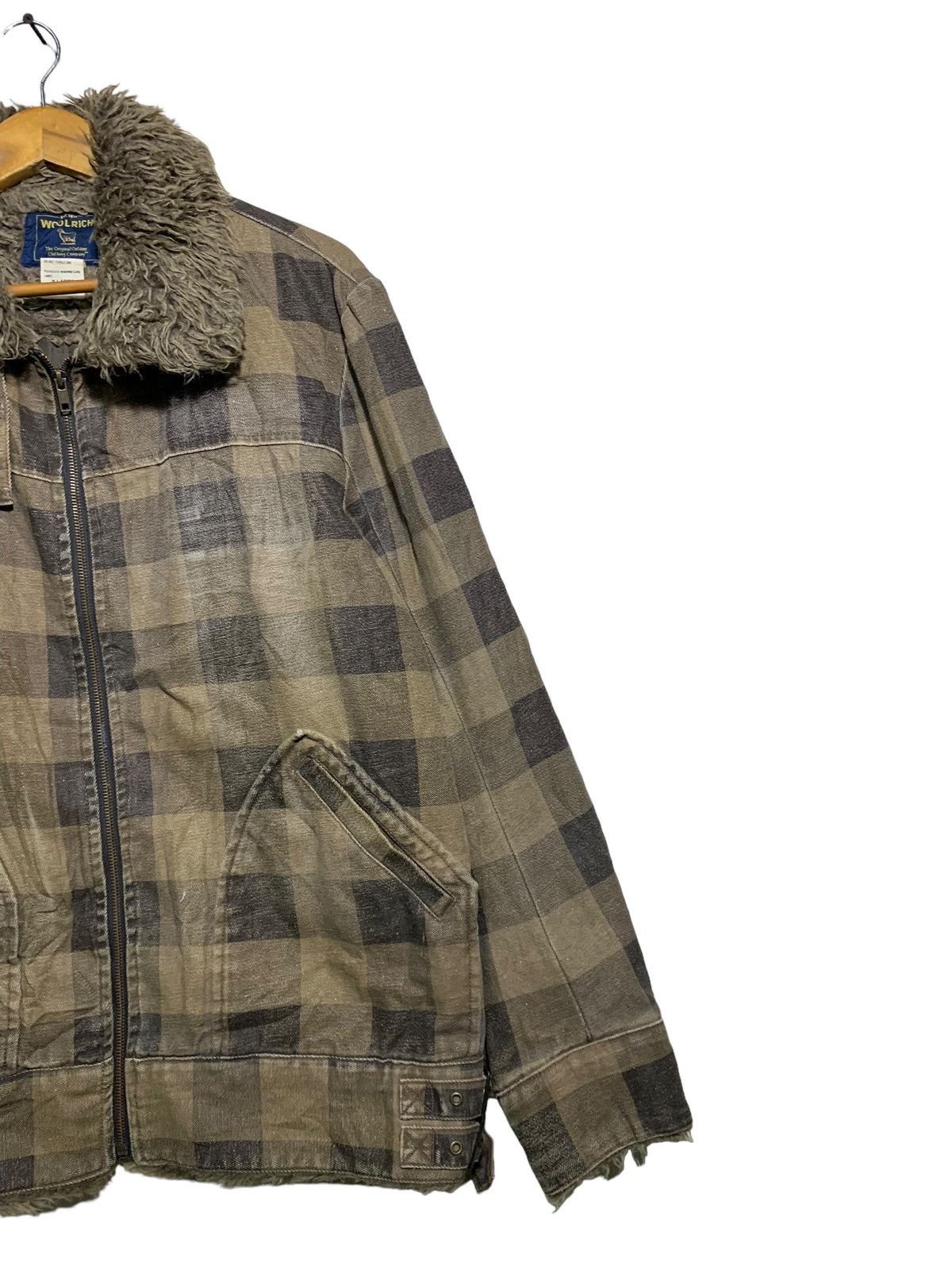 Woolrich Woolen Mills 🔥VTG WOOLRICH SHERPA JACKETS TARTAN BROWN Size US XL / EU 56 / 4 - 3 Thumbnail