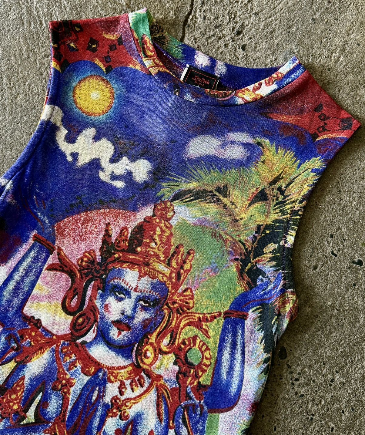 Jean Paul Gaultier Jean Paul Gaultier - SS1997 - Hindu Shiva God - Maxi Dress Size S / US 4 / IT 40 - 2 Thumbnail