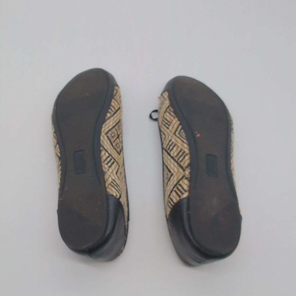 Bass Women's Bass Lacy Raffia Black Patterned Ballet Flats sz 8 Size US 8 / IT 38 - 7 Thumbnail