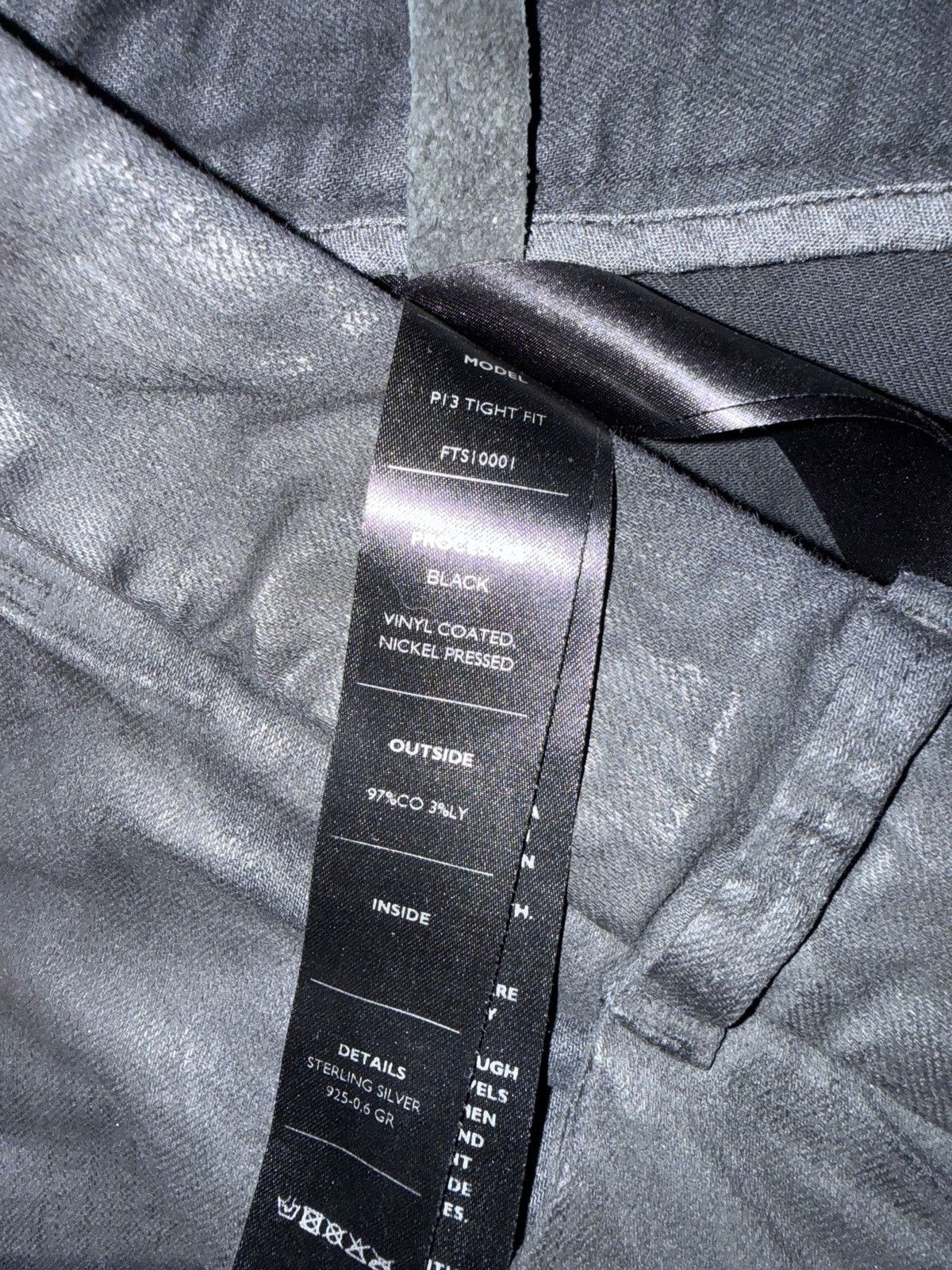Boris Bidjan Saberi Boris Bidjan Saberi P13 Black Denim Size US 32 / EU 48 - 4 Thumbnail