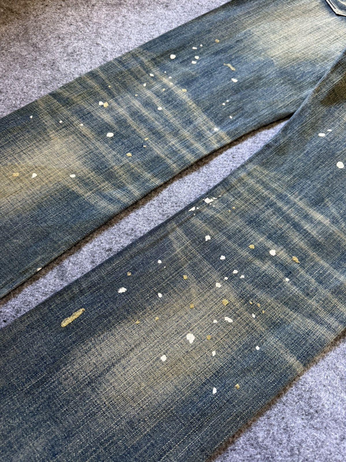 Hysteric Glamour × Japanese Brand Dinassy Japan Mud Wash Paint Splatter Jeans Size US 31 - 19 Thumbnail