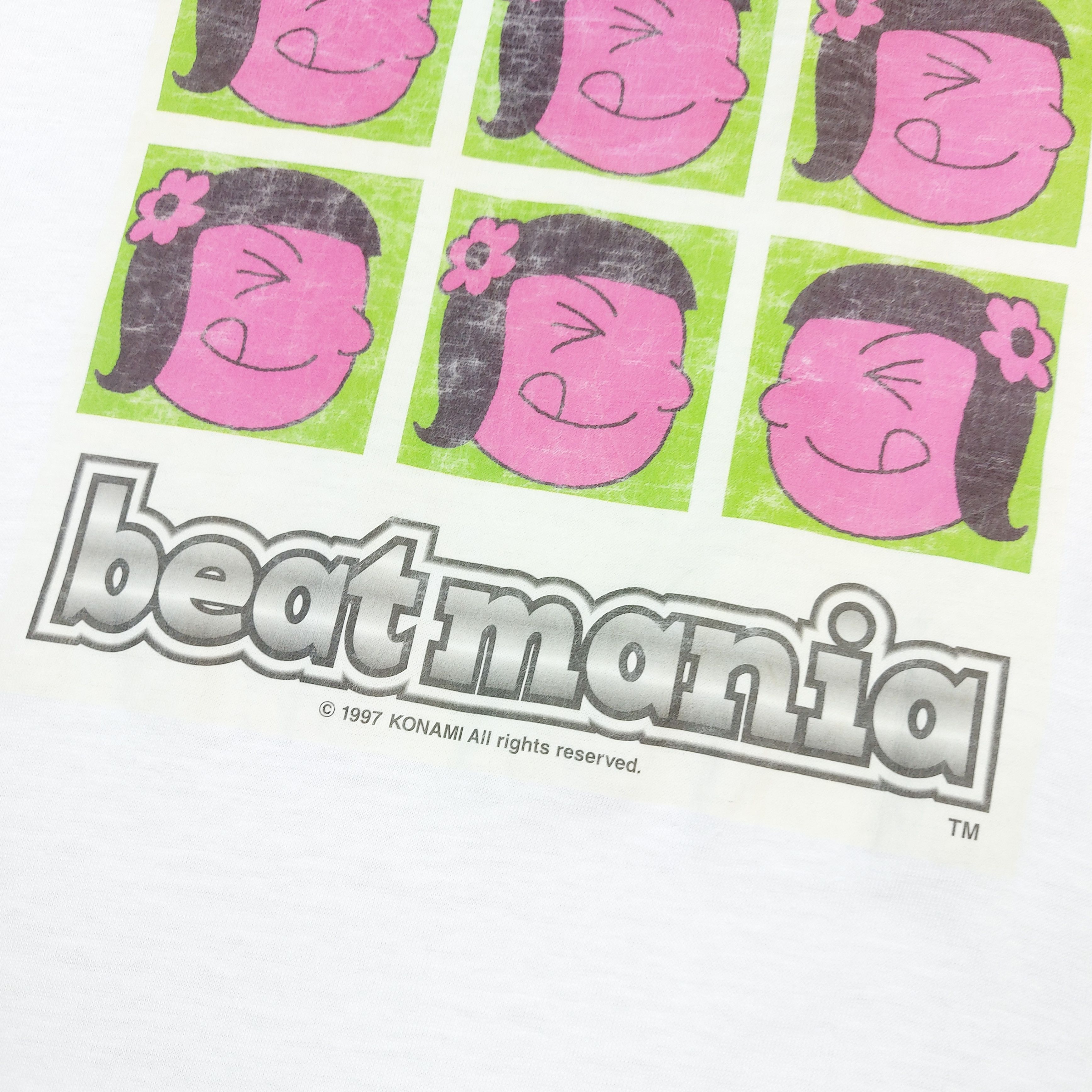 Playstation Vintage 90s Konami Beatmania 1997 Game Promo TEE Size US M / EU 48-50 / 2 - 6 Thumbnail
