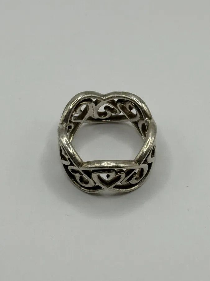 Tiffany & Co. × Vintage Tiffany & Co. Love Hearts Silver 925 Ring Size ONE SIZE - 4 Thumbnail