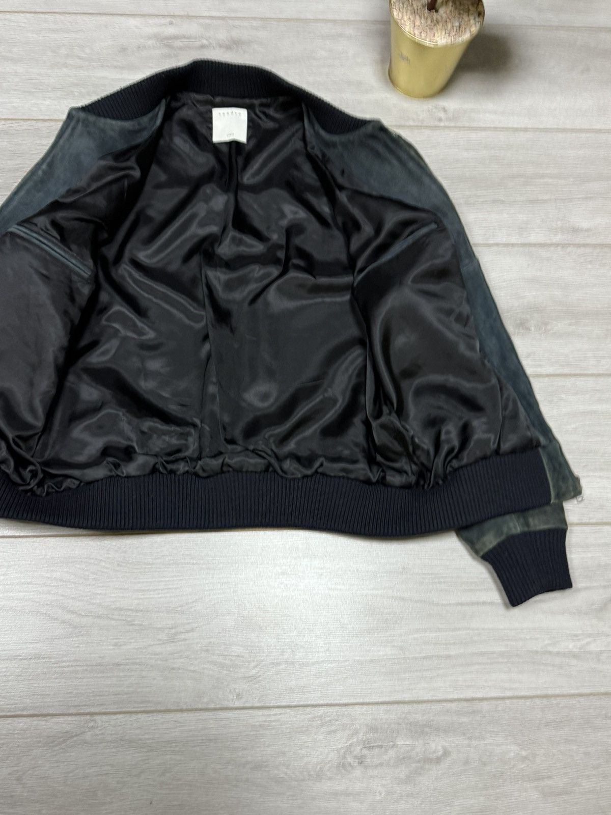 Sandro Sandro leather bomber jacket zip vintage Size US L / EU 52-54 / 3 - 10 Thumbnail