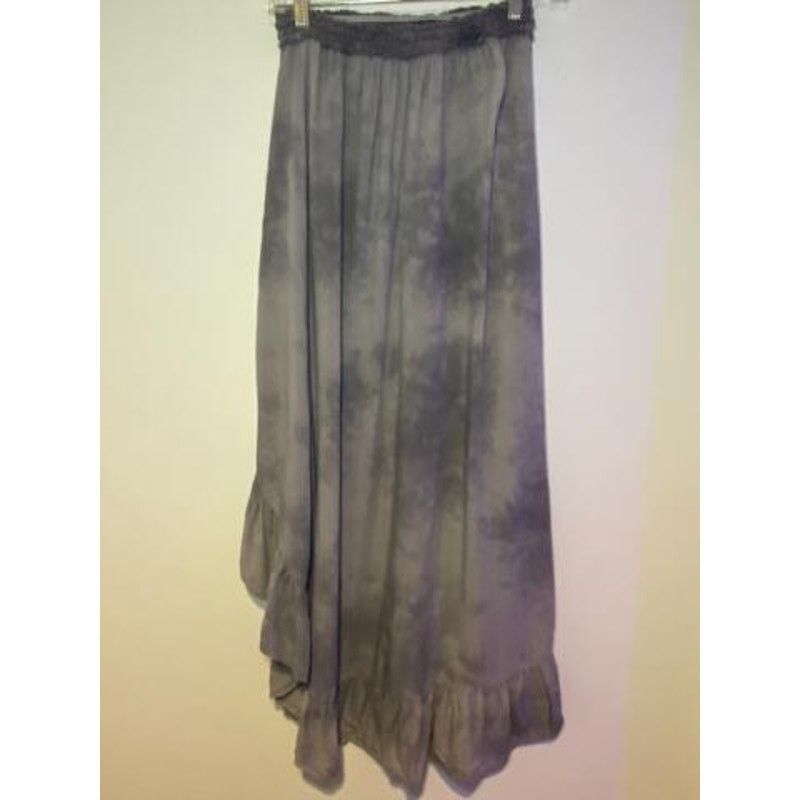 American Eagle Outfitters American Eagle Outfitters Womens Hi Low Ruffle Skirt Gray Size 23" - 2 Thumbnail