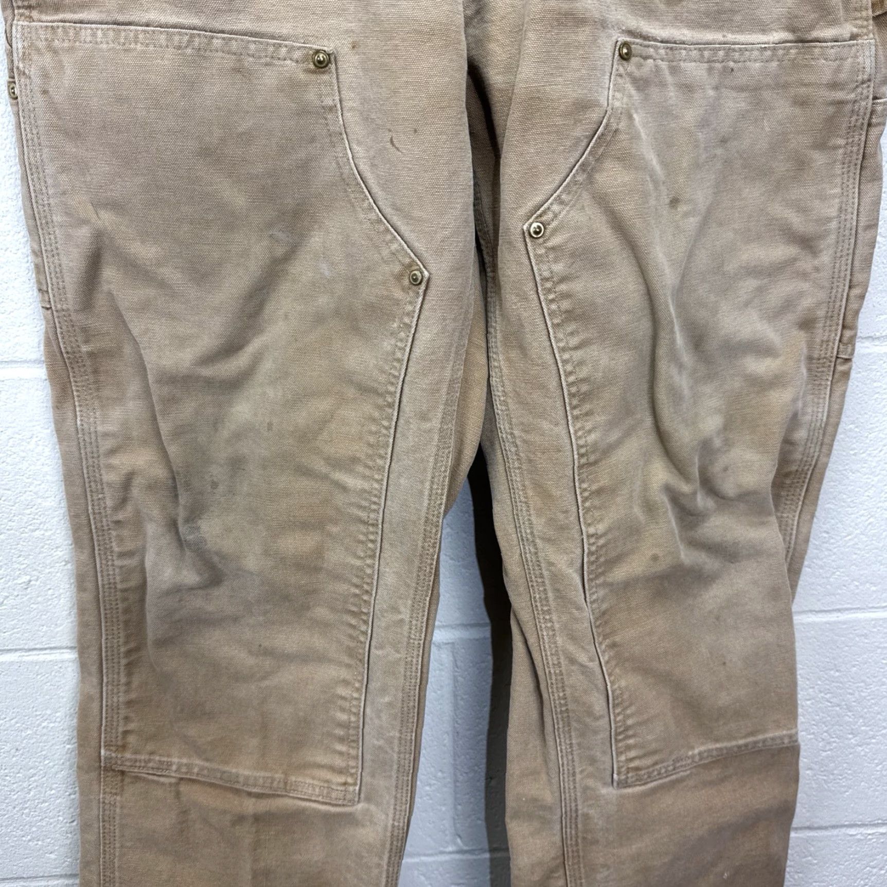 Carhartt VINTAGE Carhartt Men Pants Carpenter Dungaree 33x33 Workwear Canvas Brown 90s Grunge Size US 33 - 5 Thumbnail